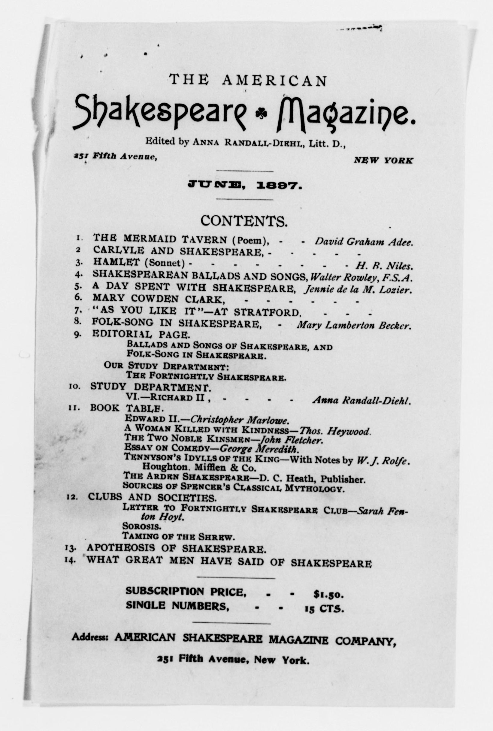 Scanned image of the current content page
