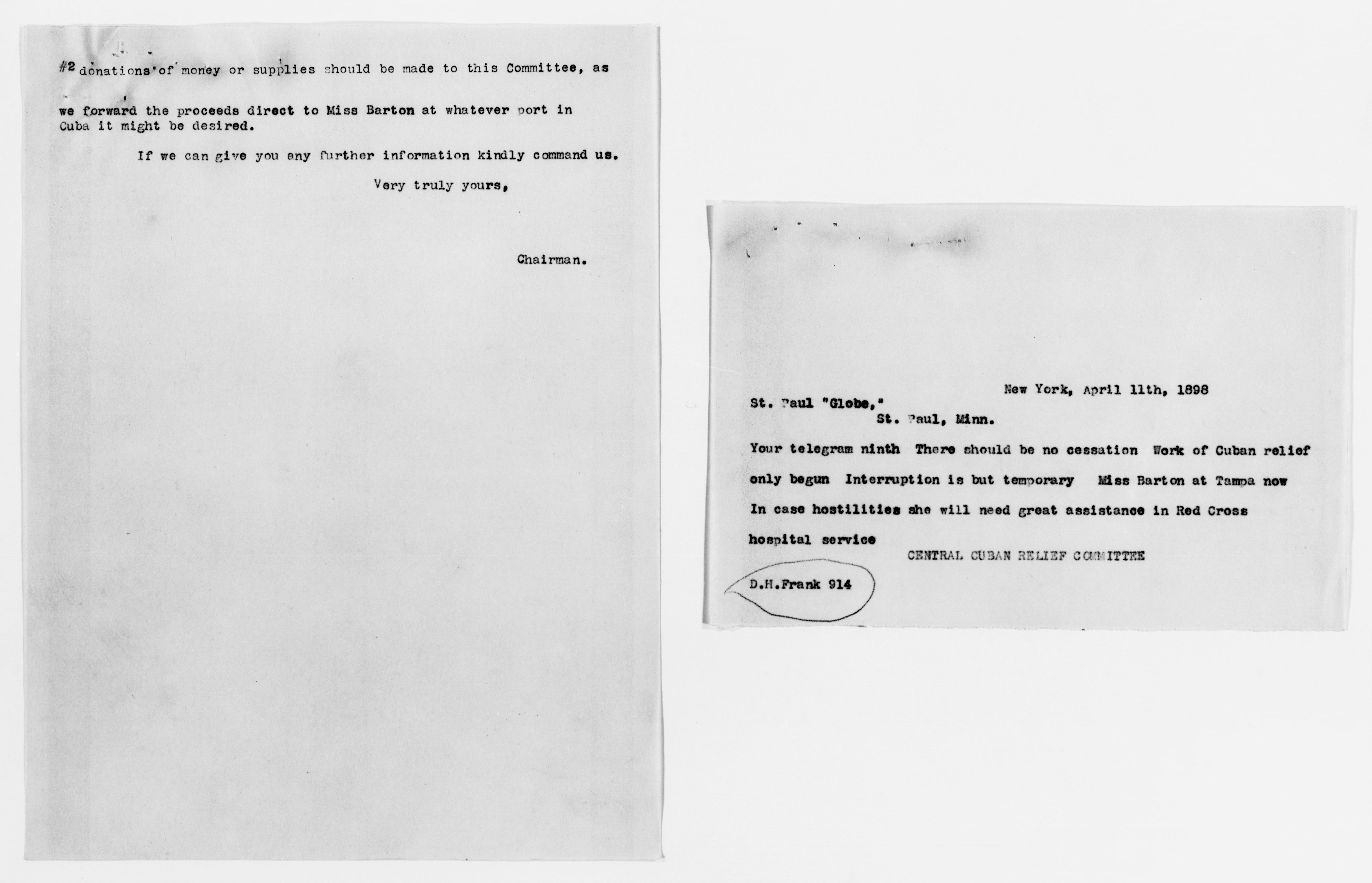 Scanned image of the current content page