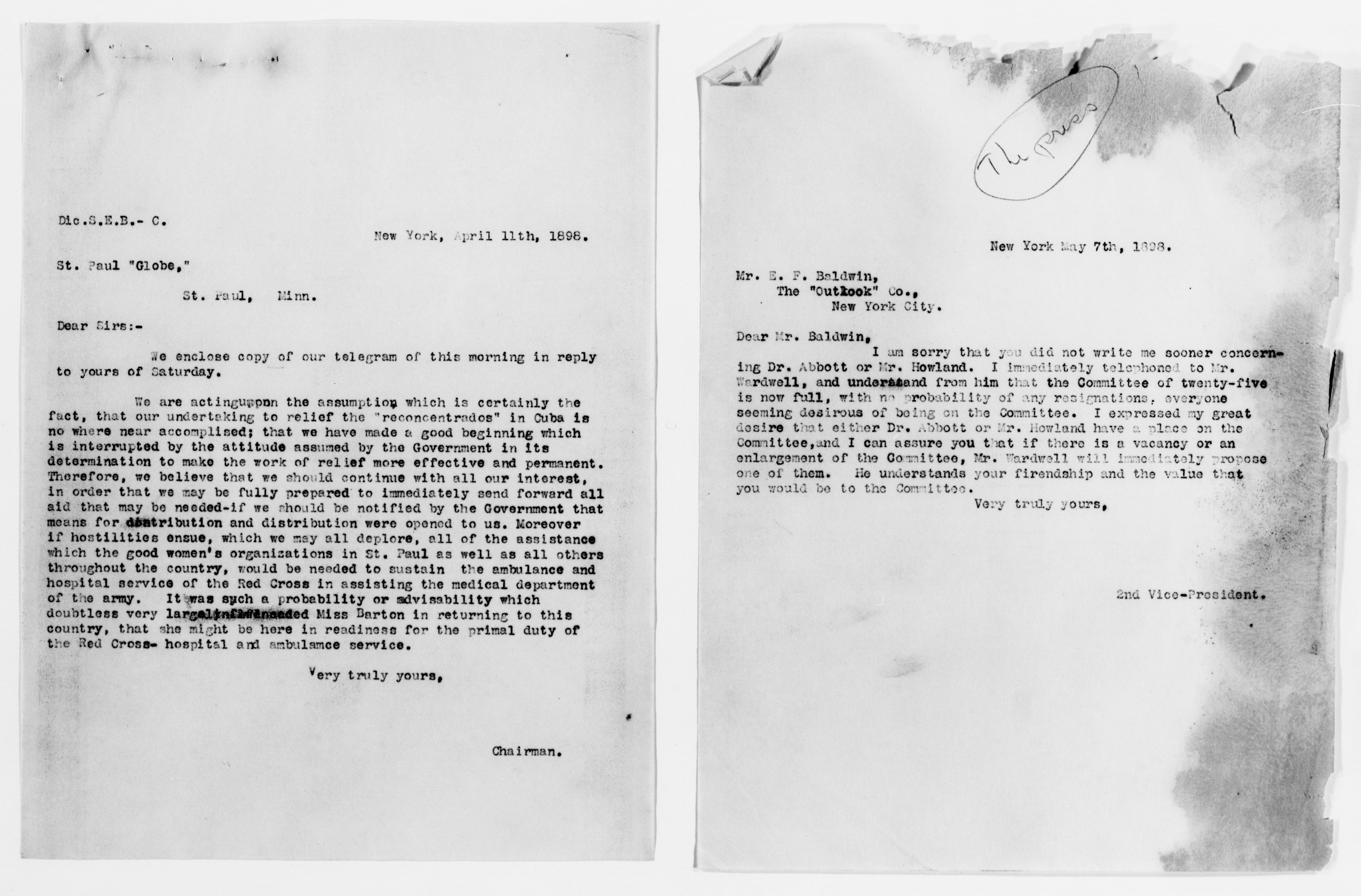 Scanned image of the current content page
