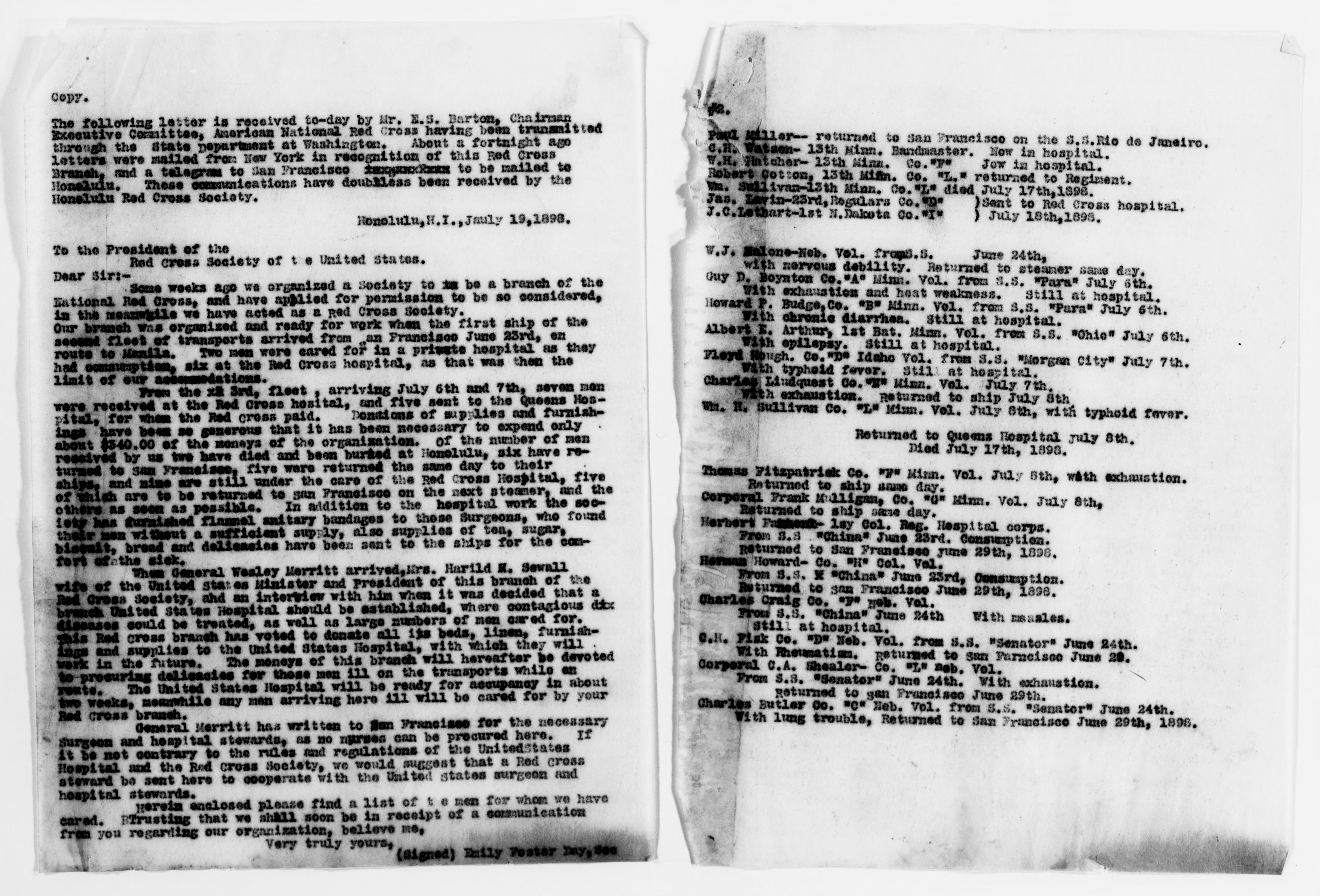 Scanned image of the current content page