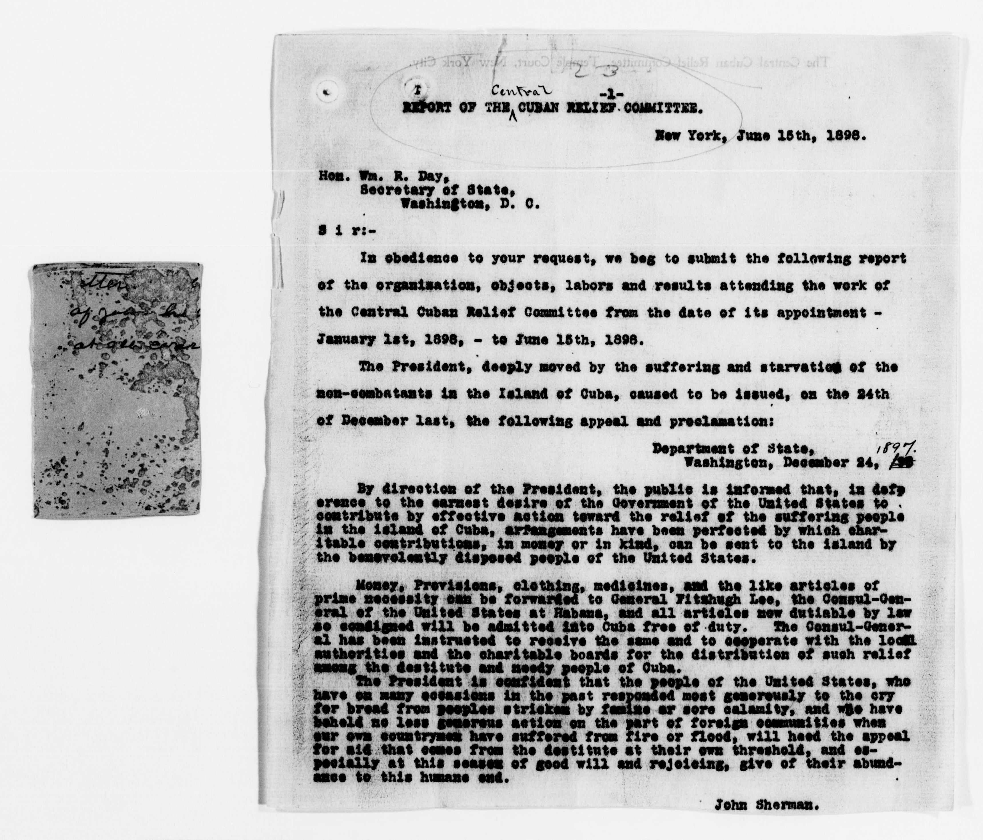 Scanned image of the current content page
