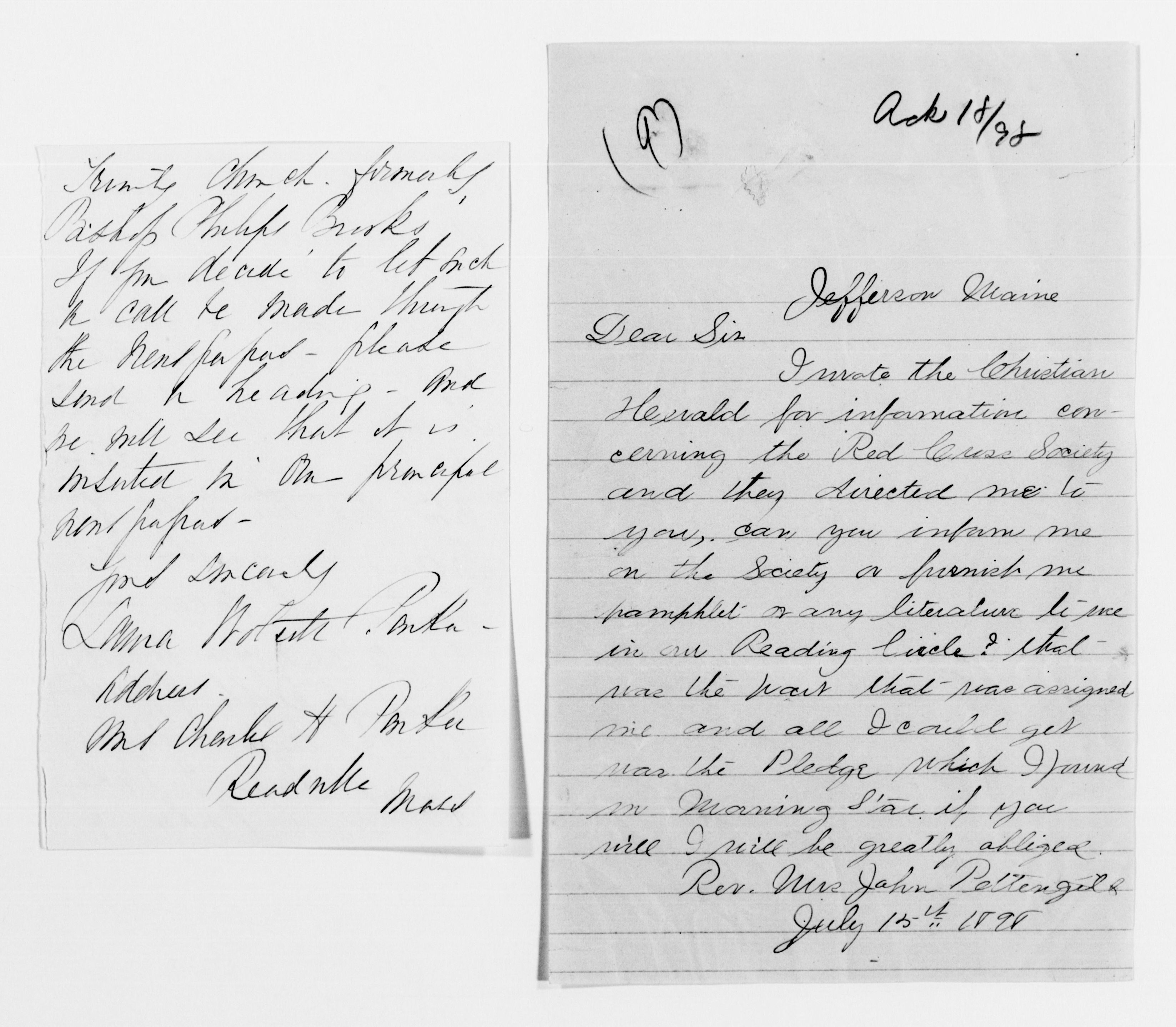 Scanned image of the current content page