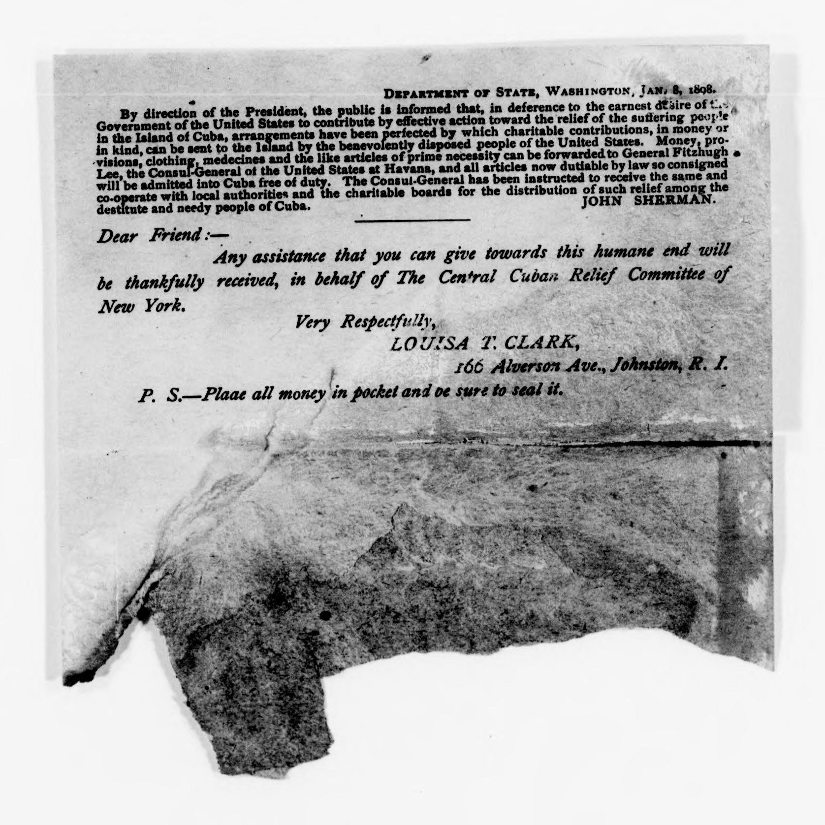 Scanned image of the current content page