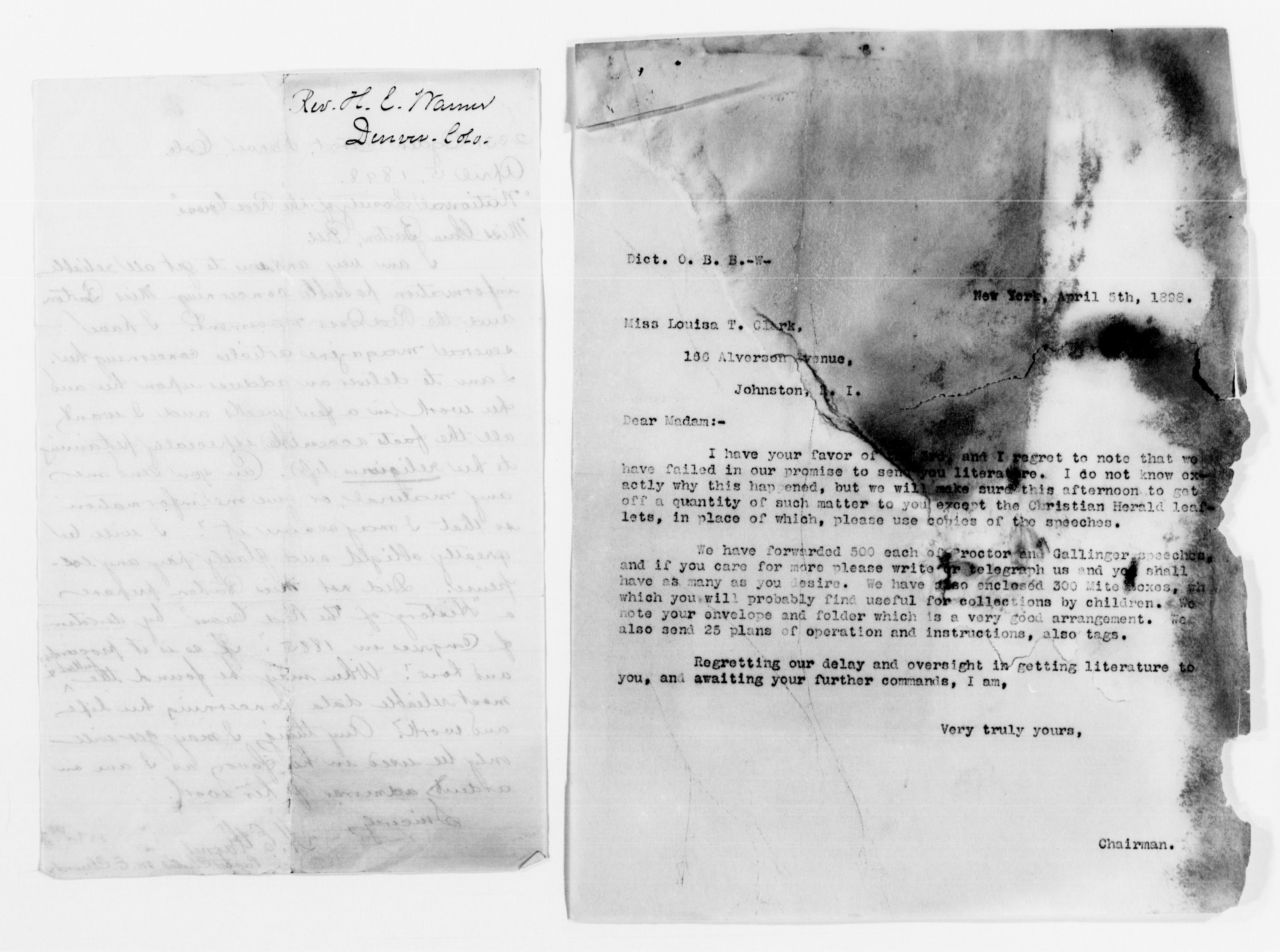 Scanned image of the current content page