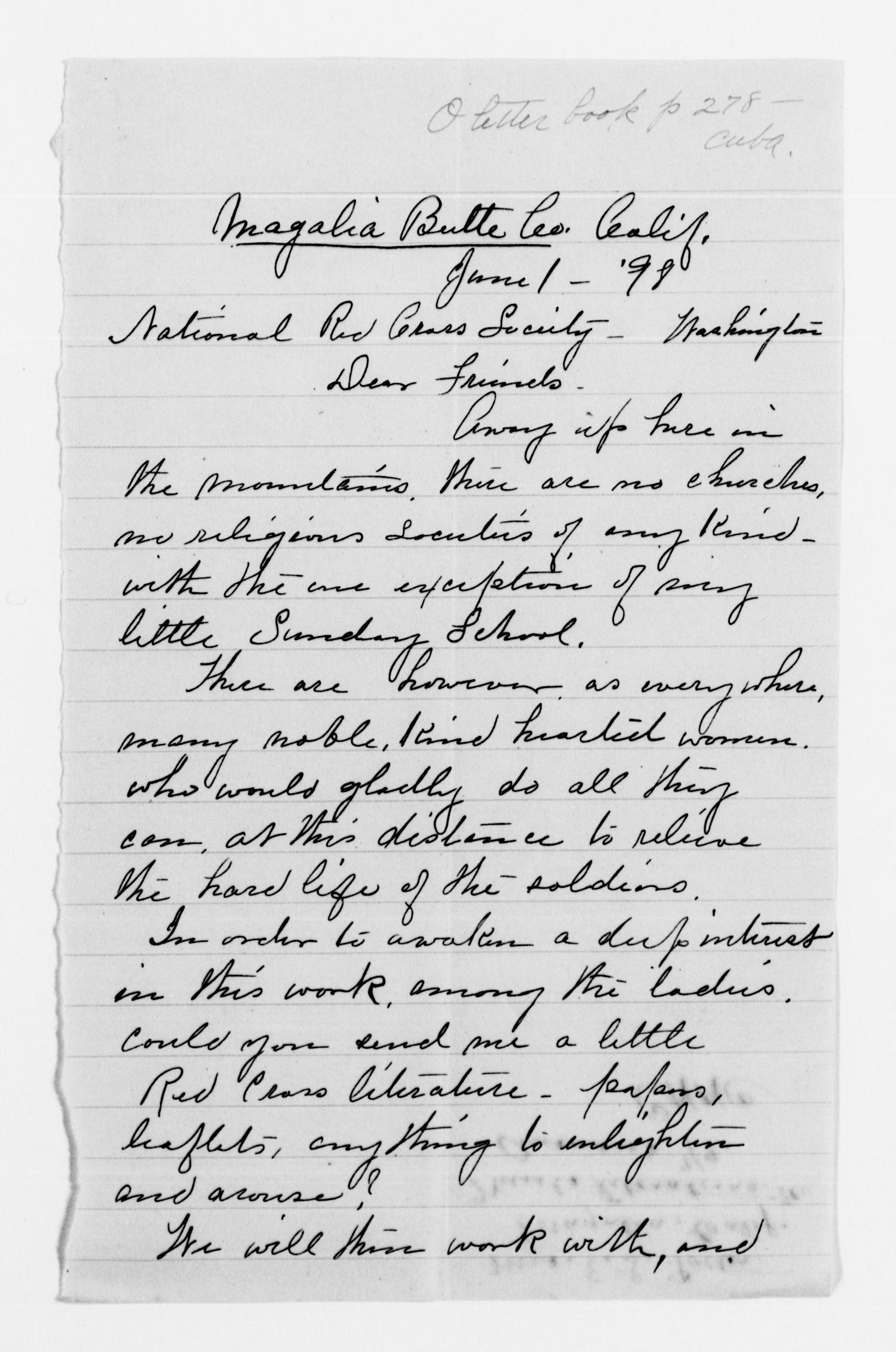 Scanned image of the current content page