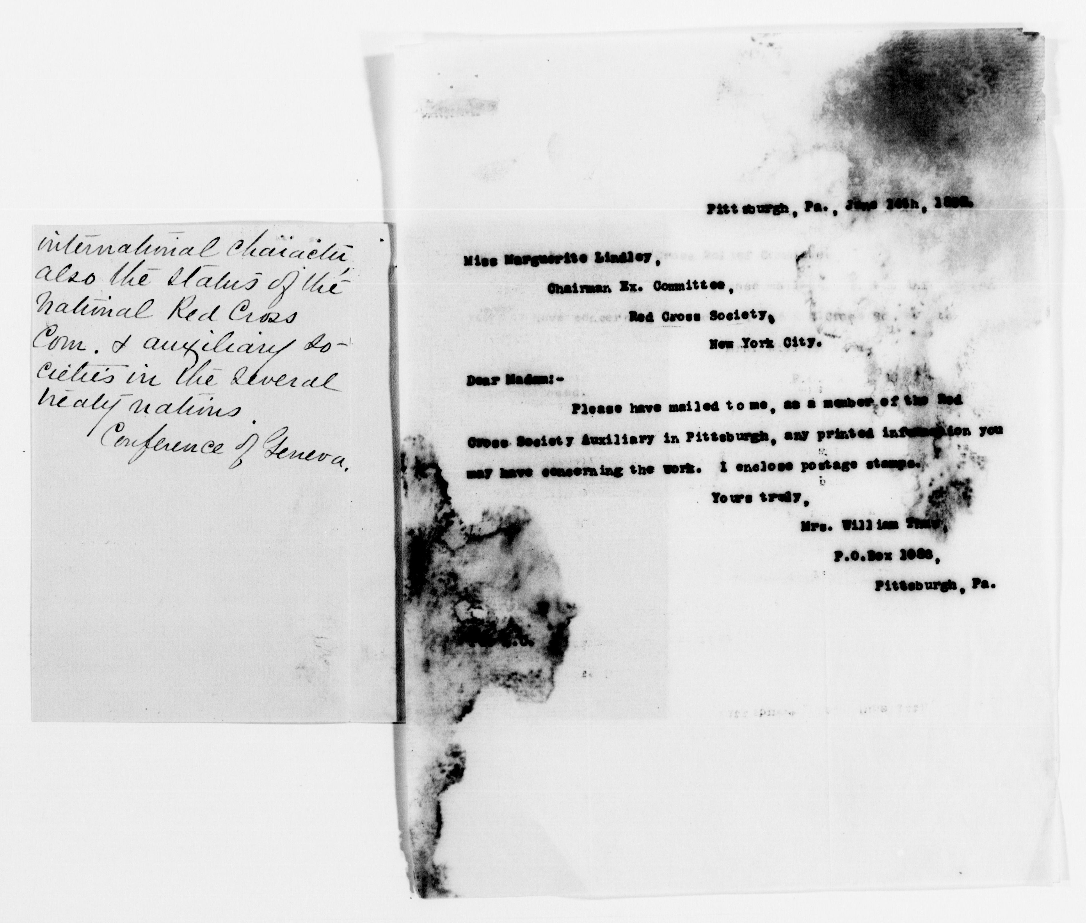 Scanned image of the current content page