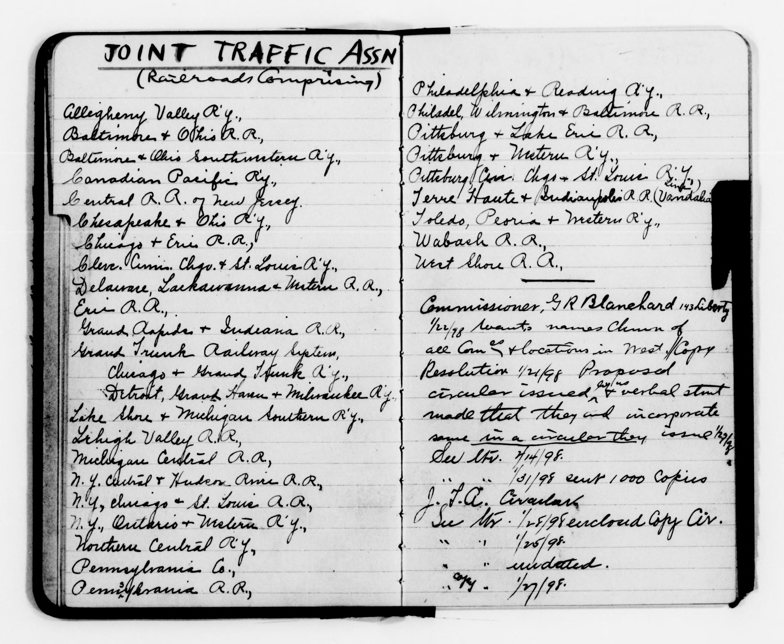 Scanned image of the current content page