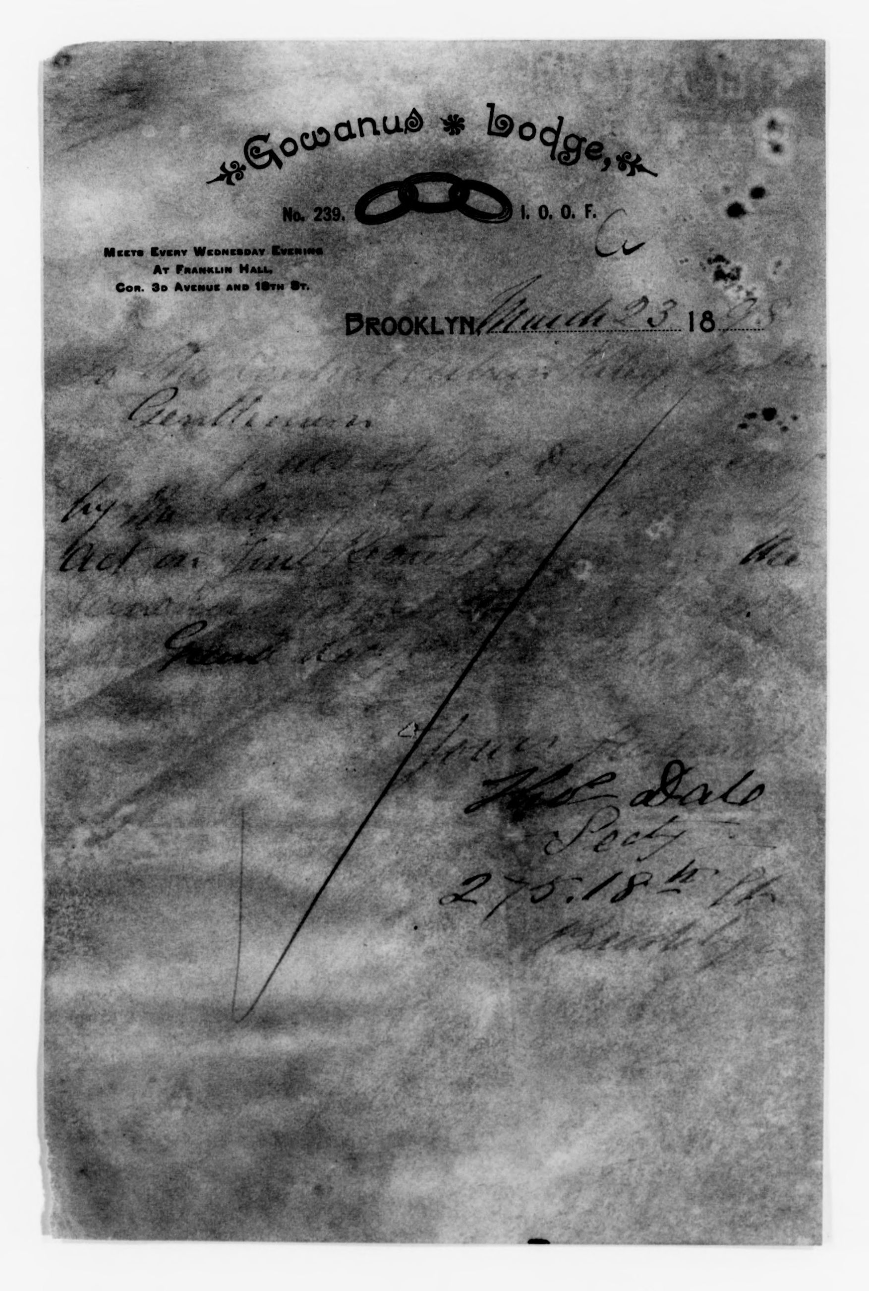 Scanned image of the current content page