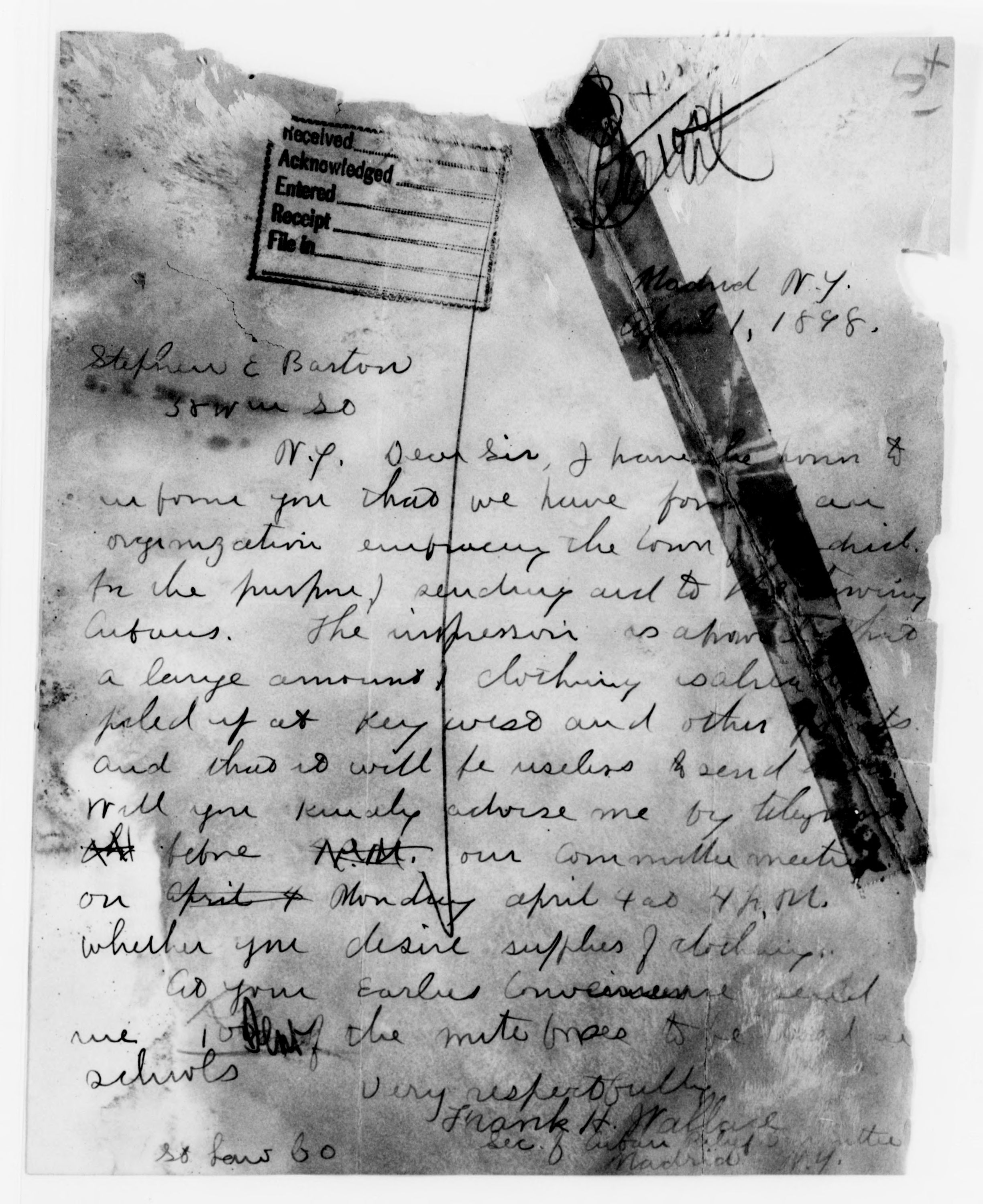 Scanned image of the current content page