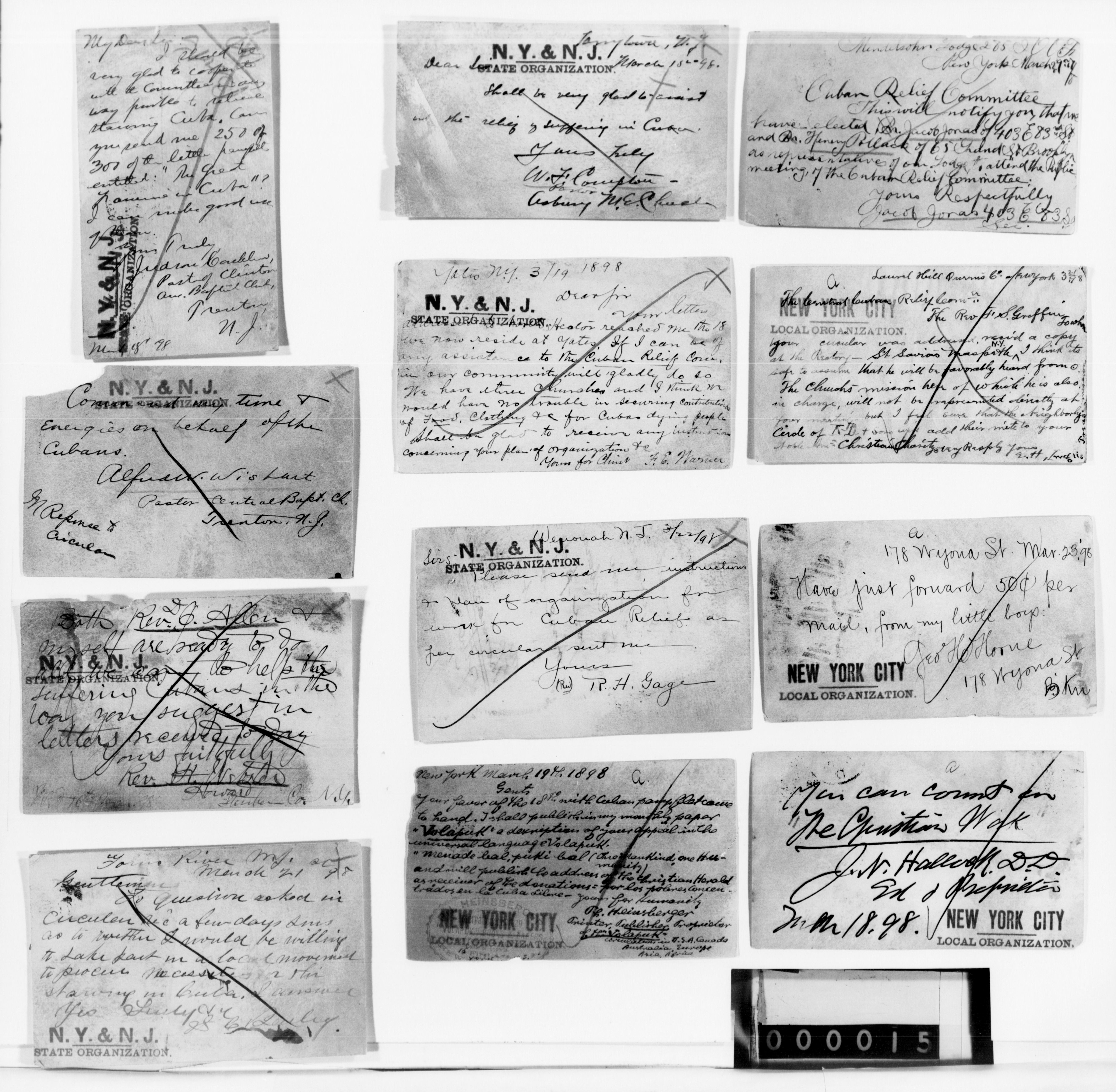 Scanned image of the current content page