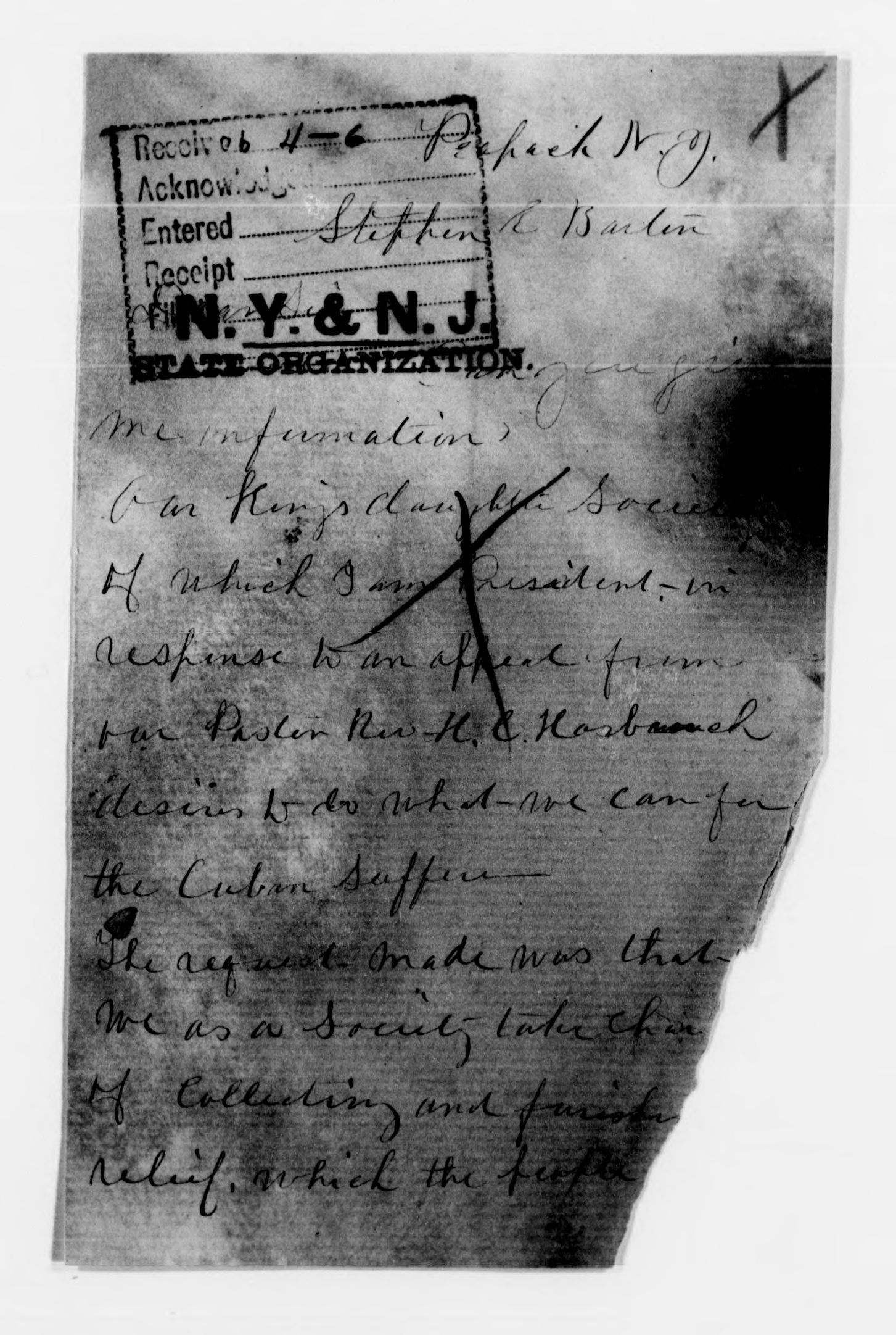 Scanned image of the current content page