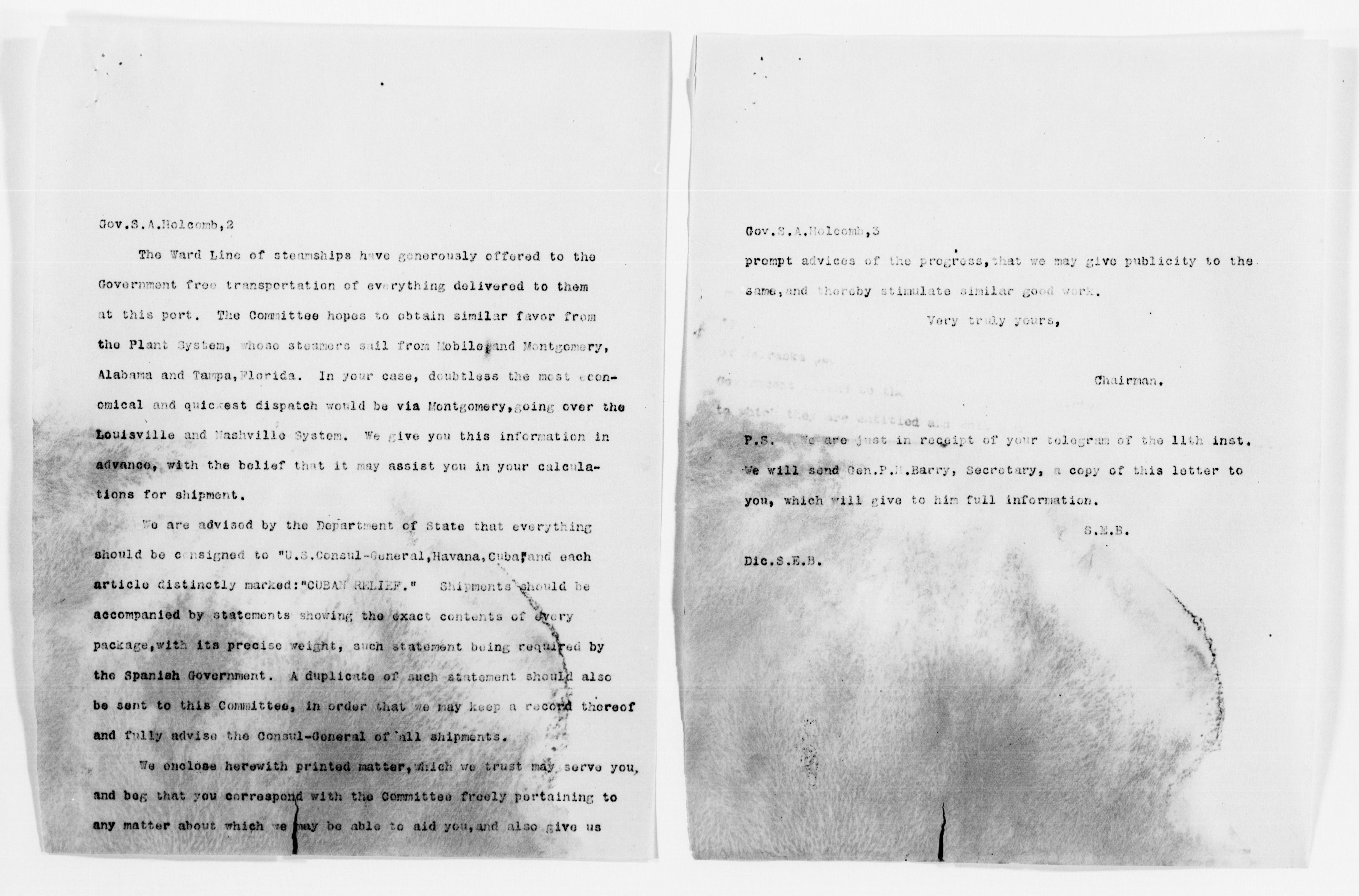 Scanned image of the current content page