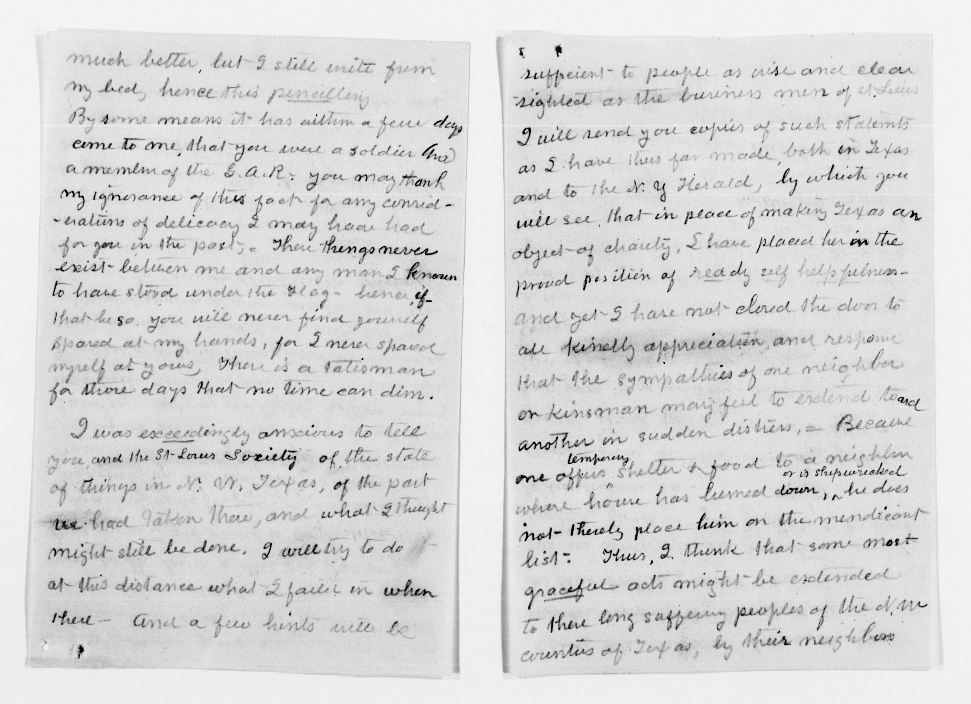 Scanned image of the current content page