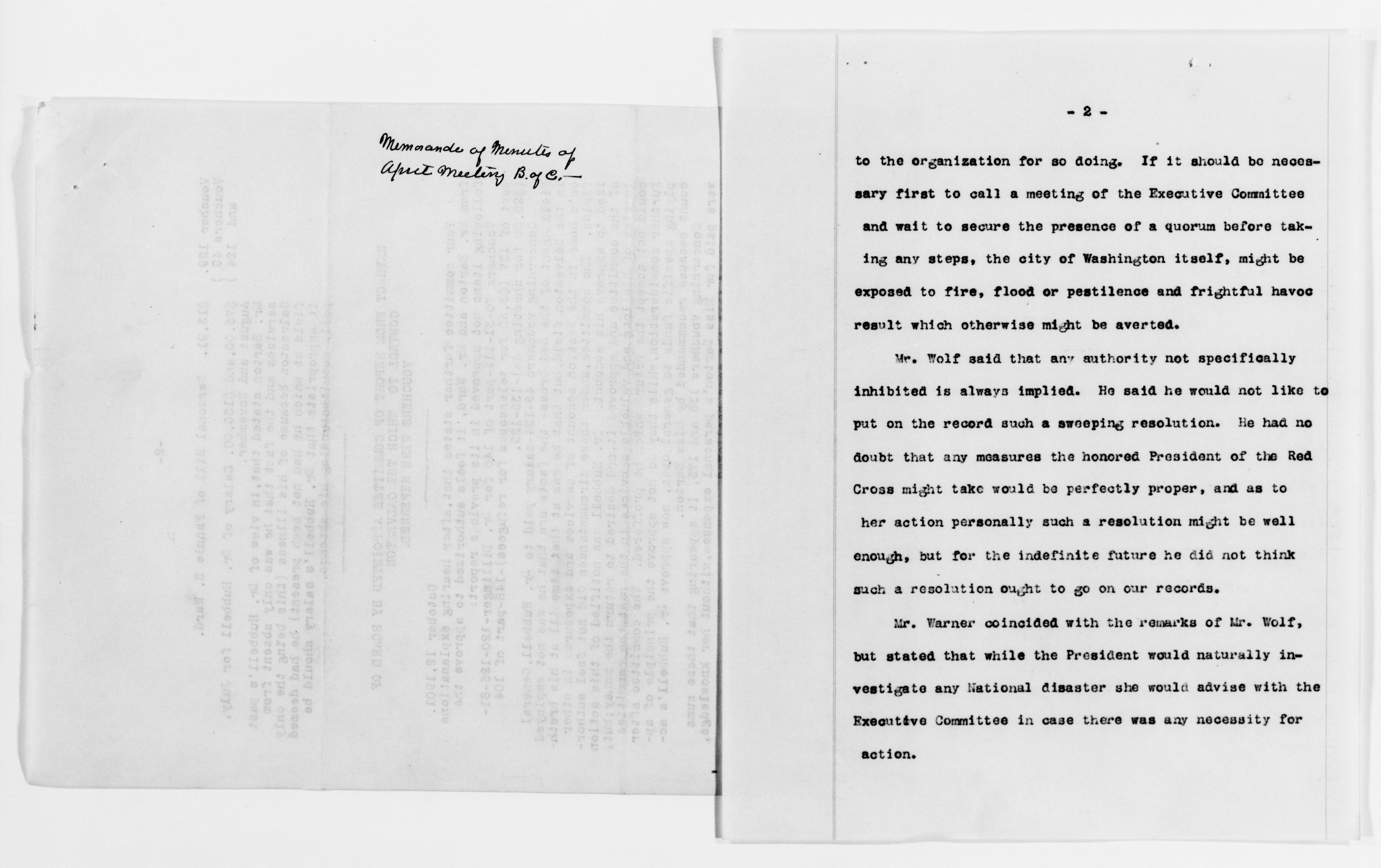 Scanned image of the current content page