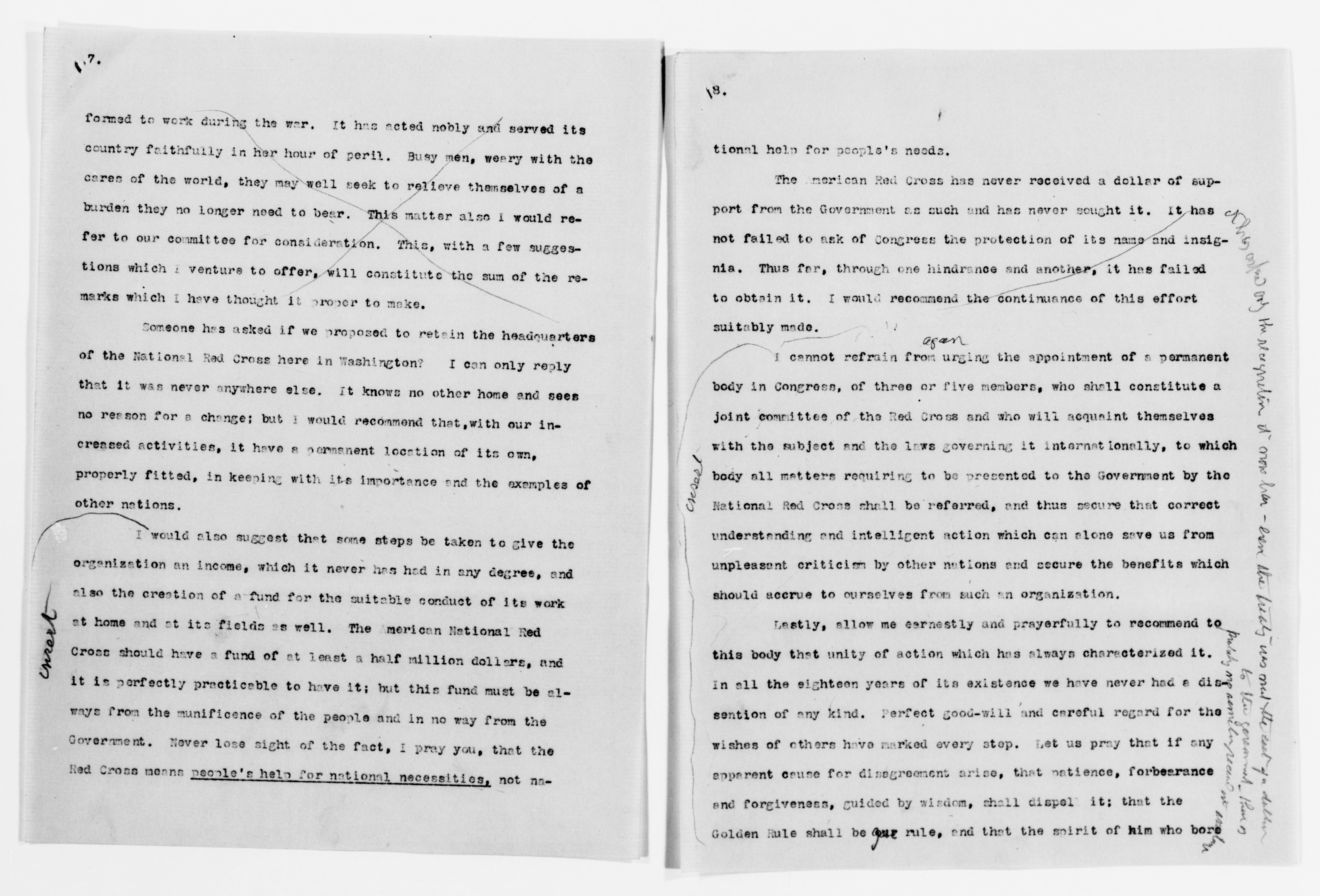 Scanned image of the current content page