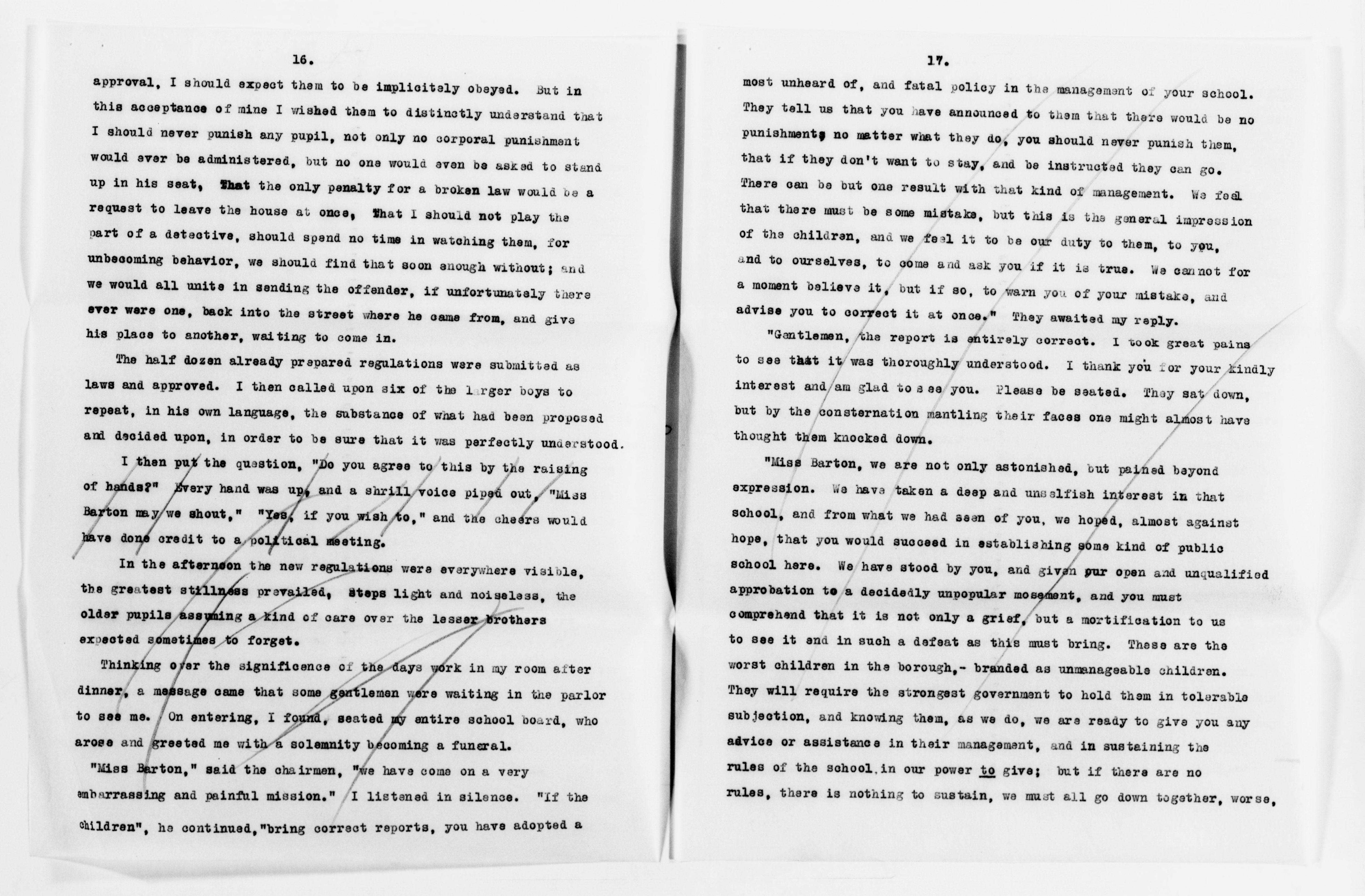 Scanned image of the current content page