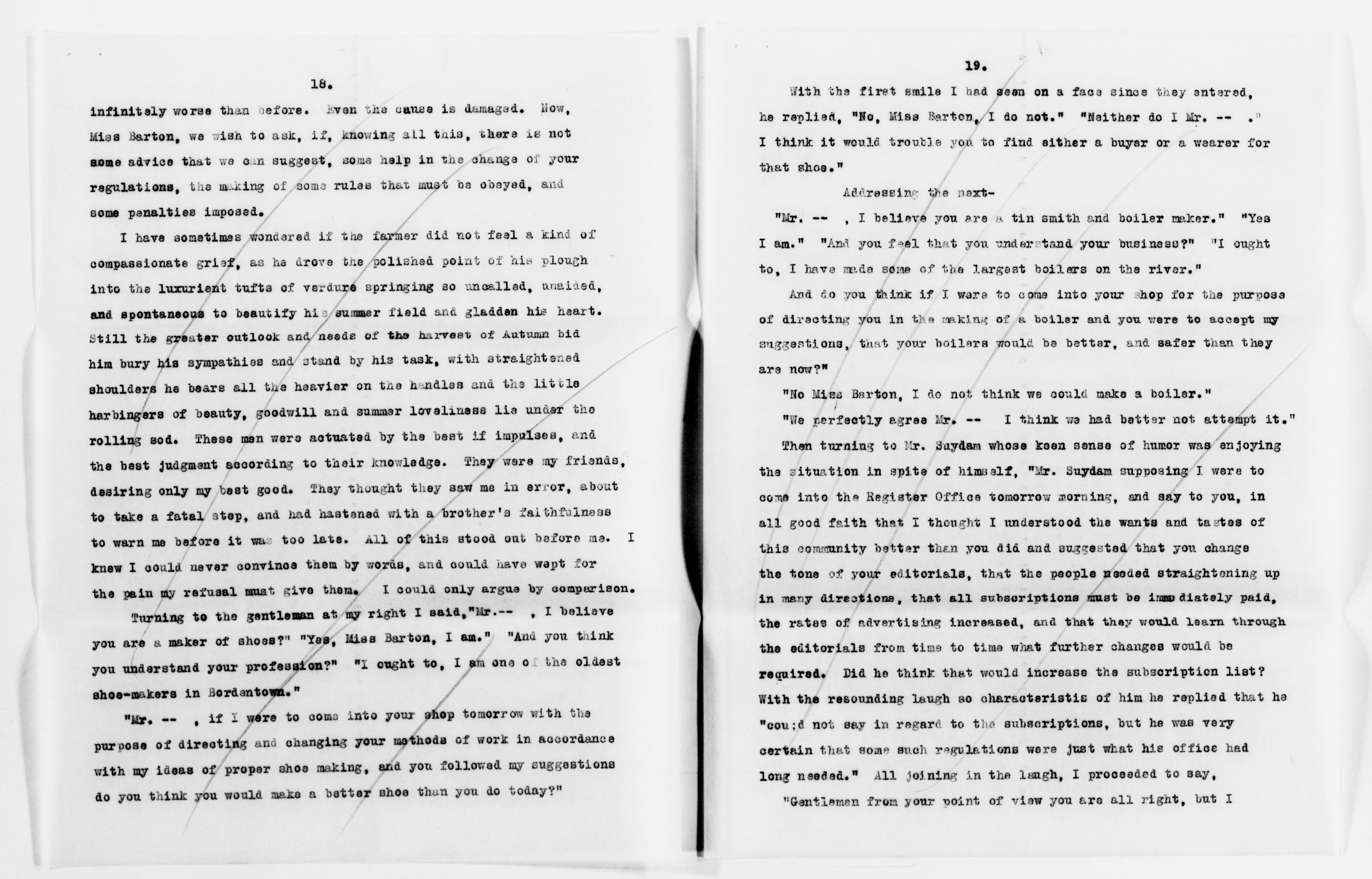 Scanned image of the current content page