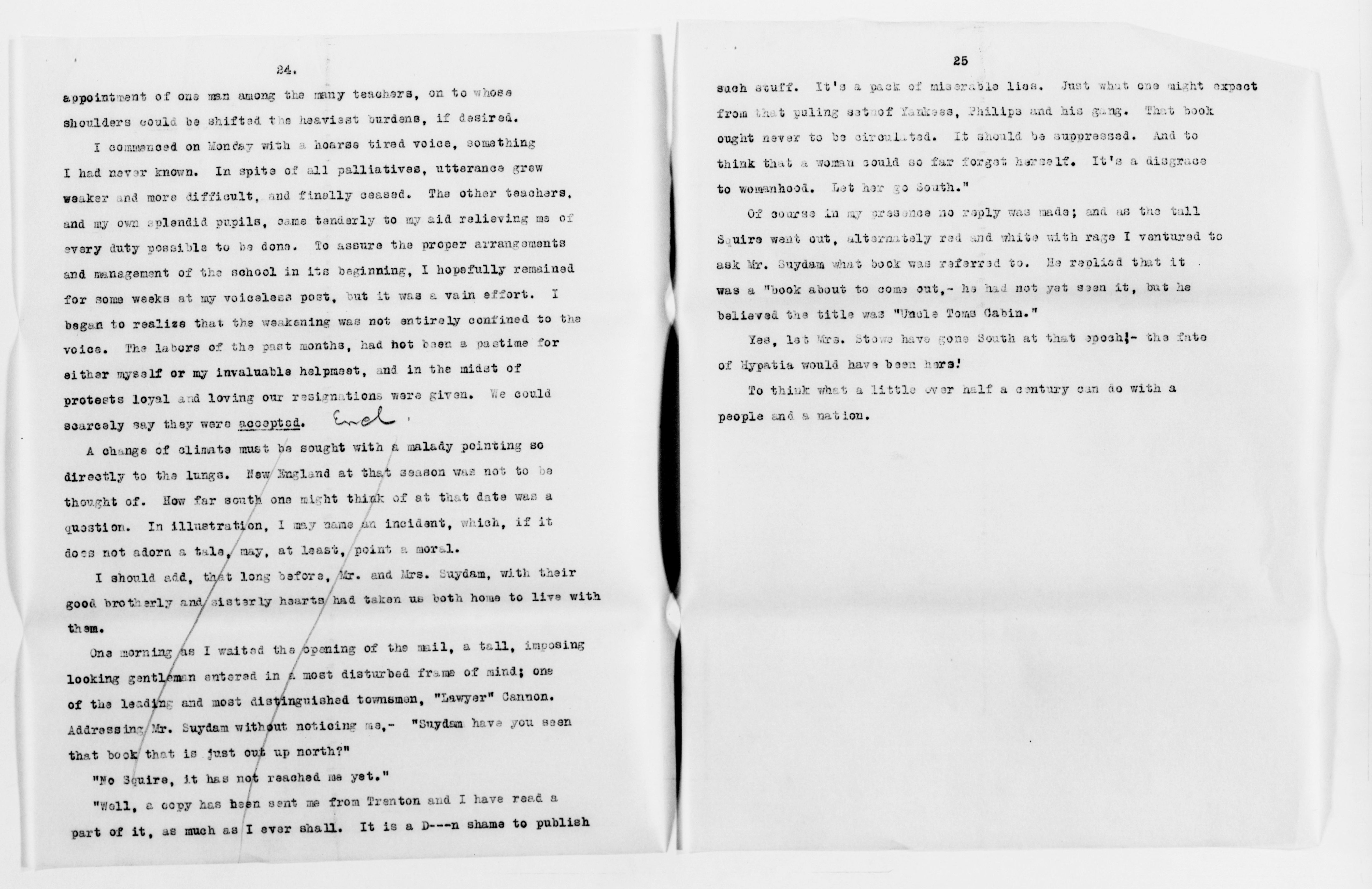 Scanned image of the current content page