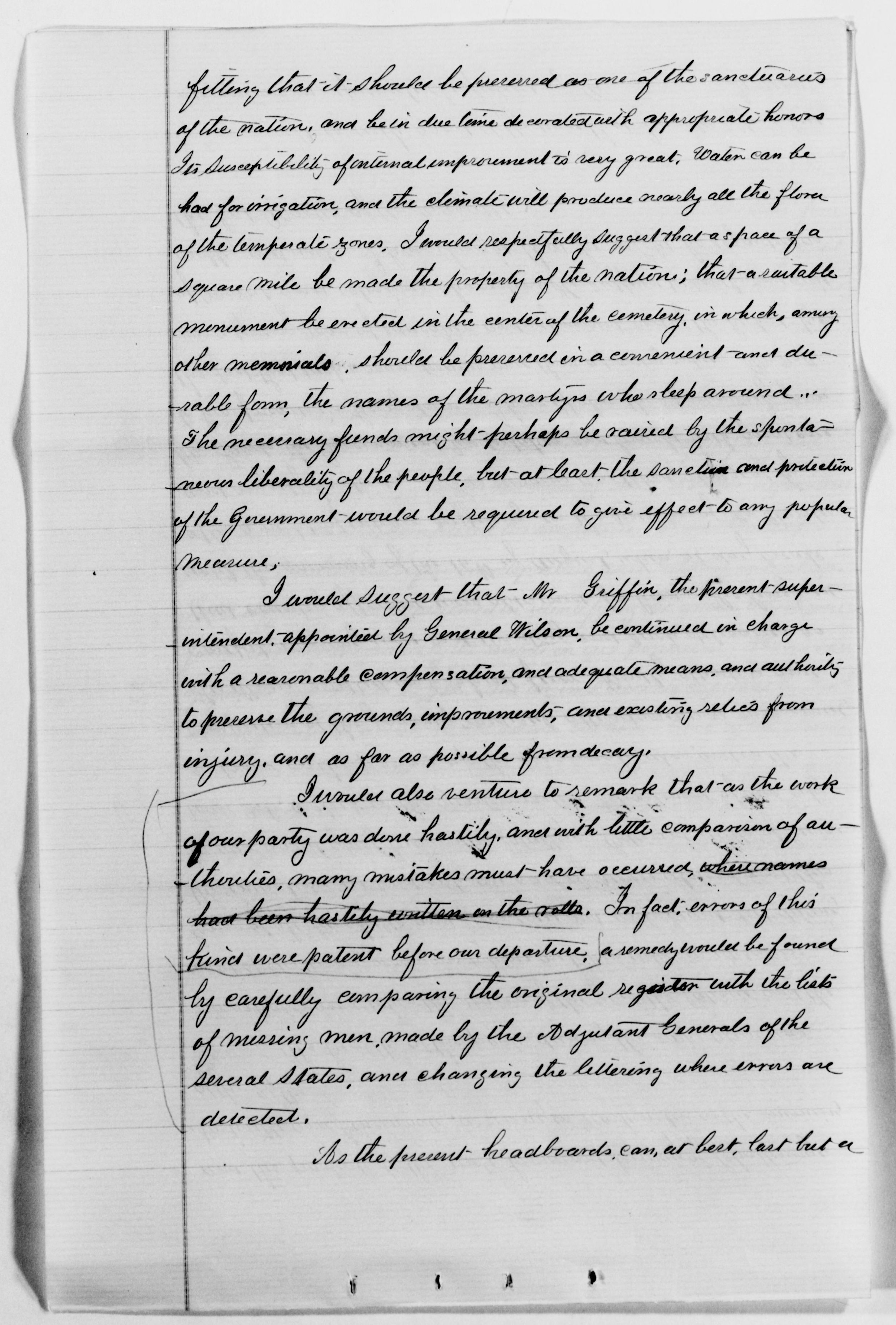Scanned image of the current content page