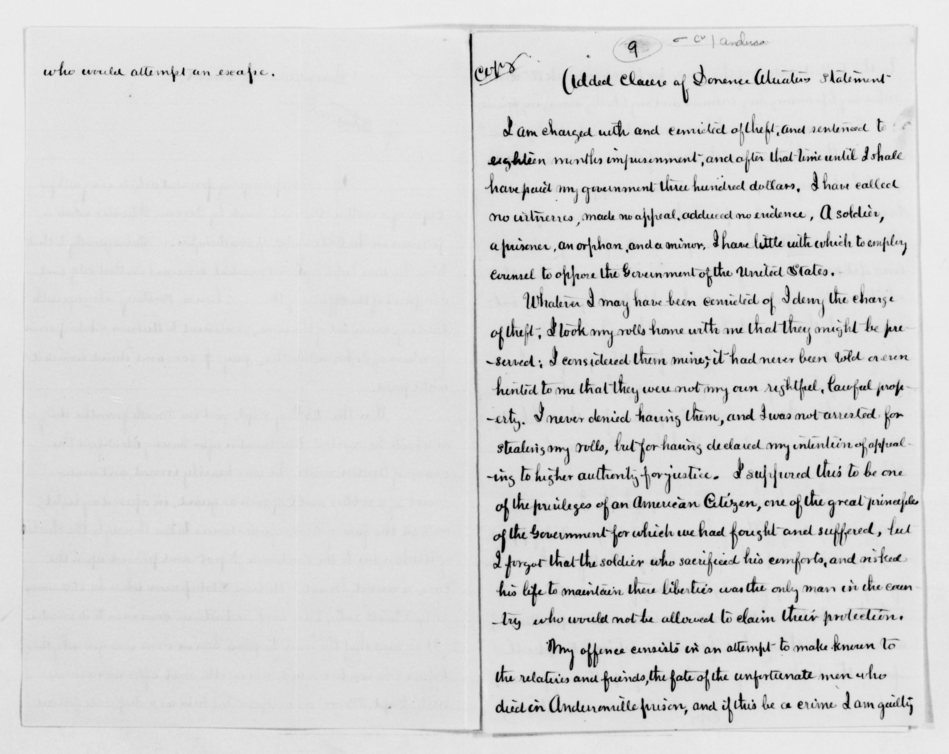 Scanned image of the current content page