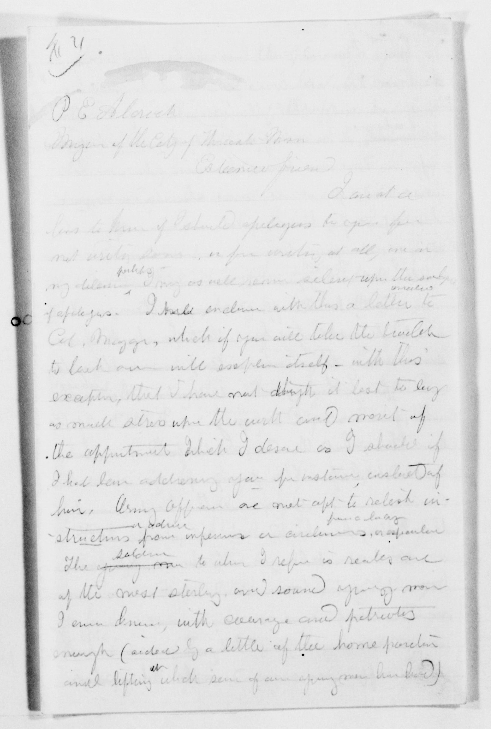 Scanned image of the current content page