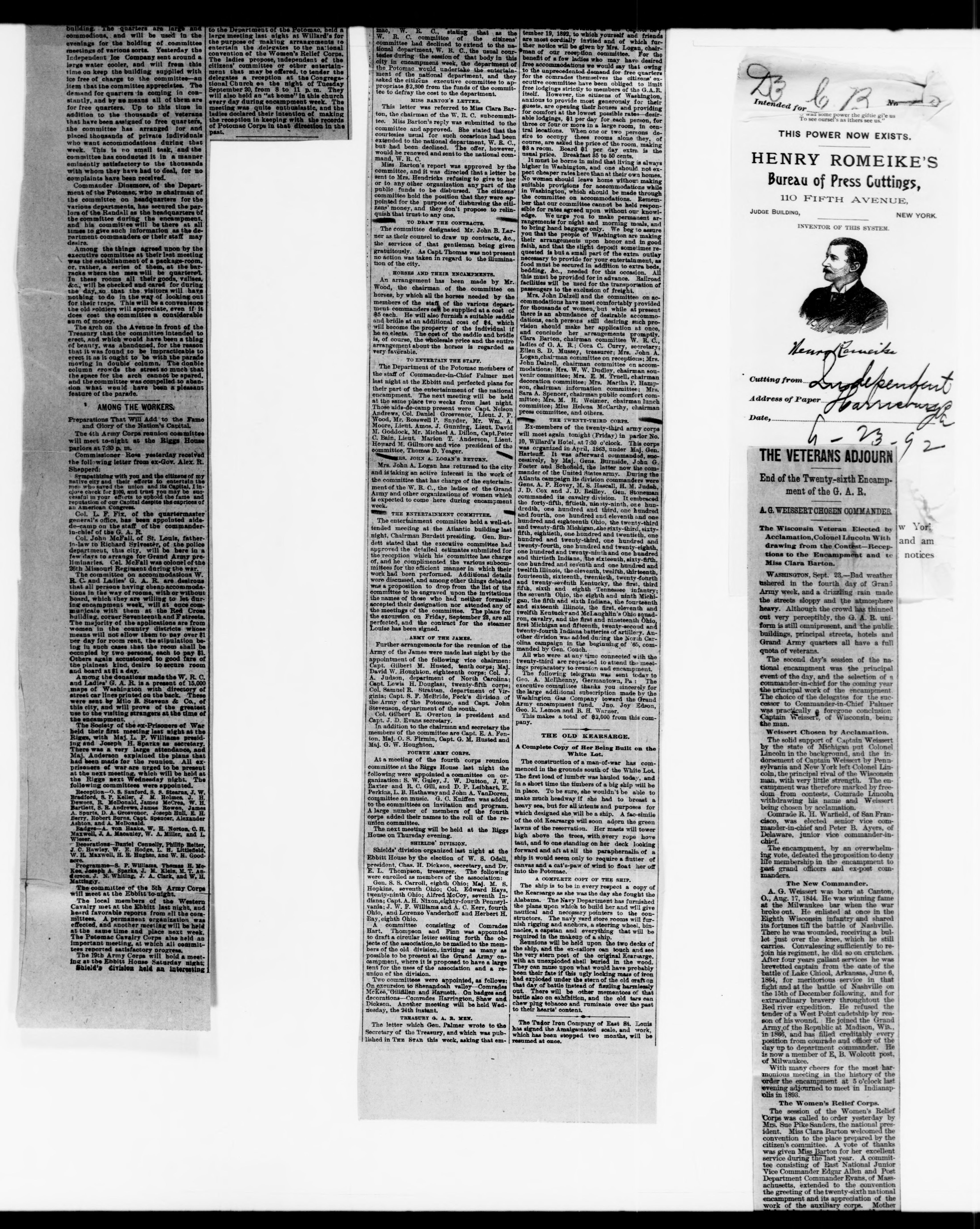 Scanned image of the current content page