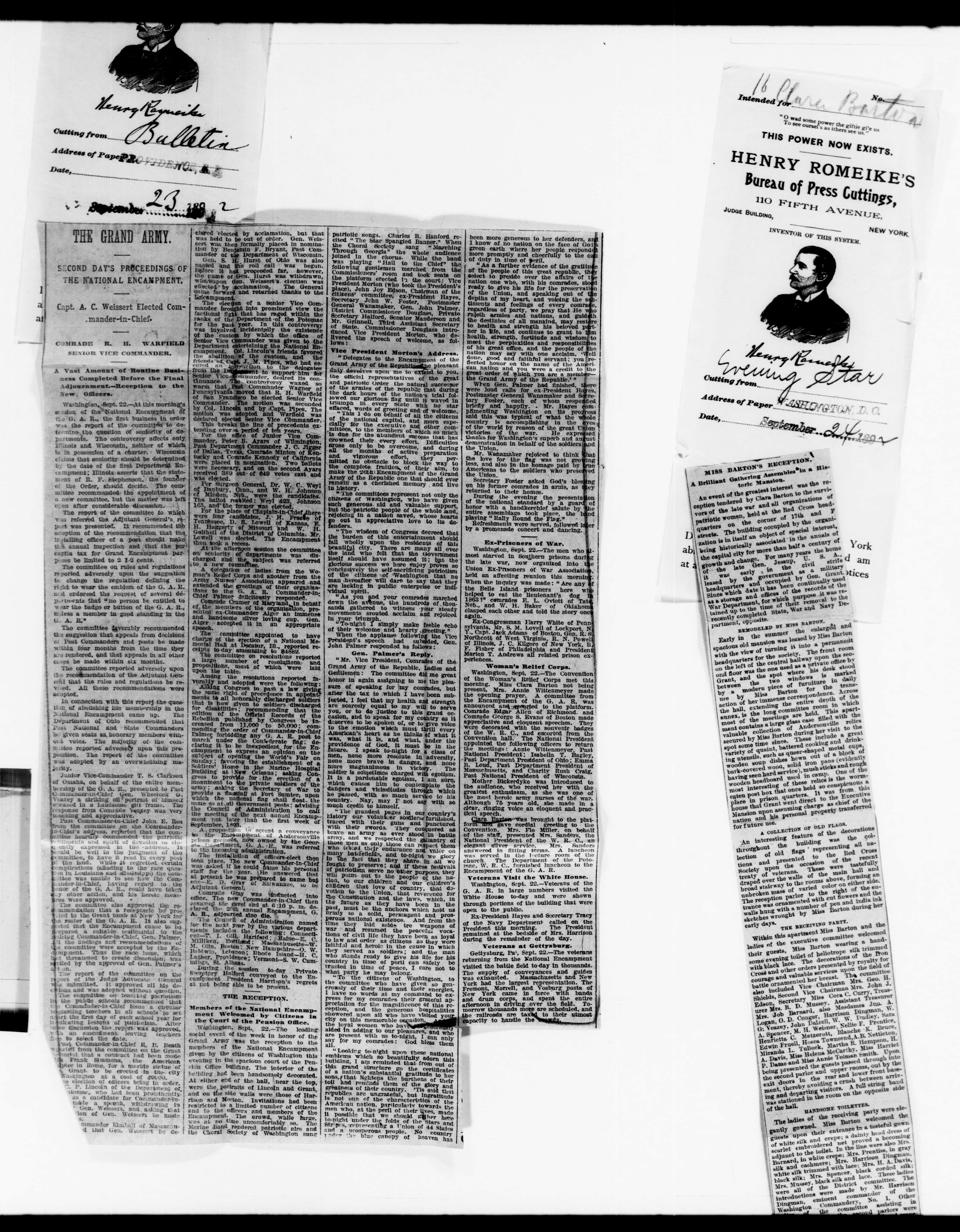 Scanned image of the current content page