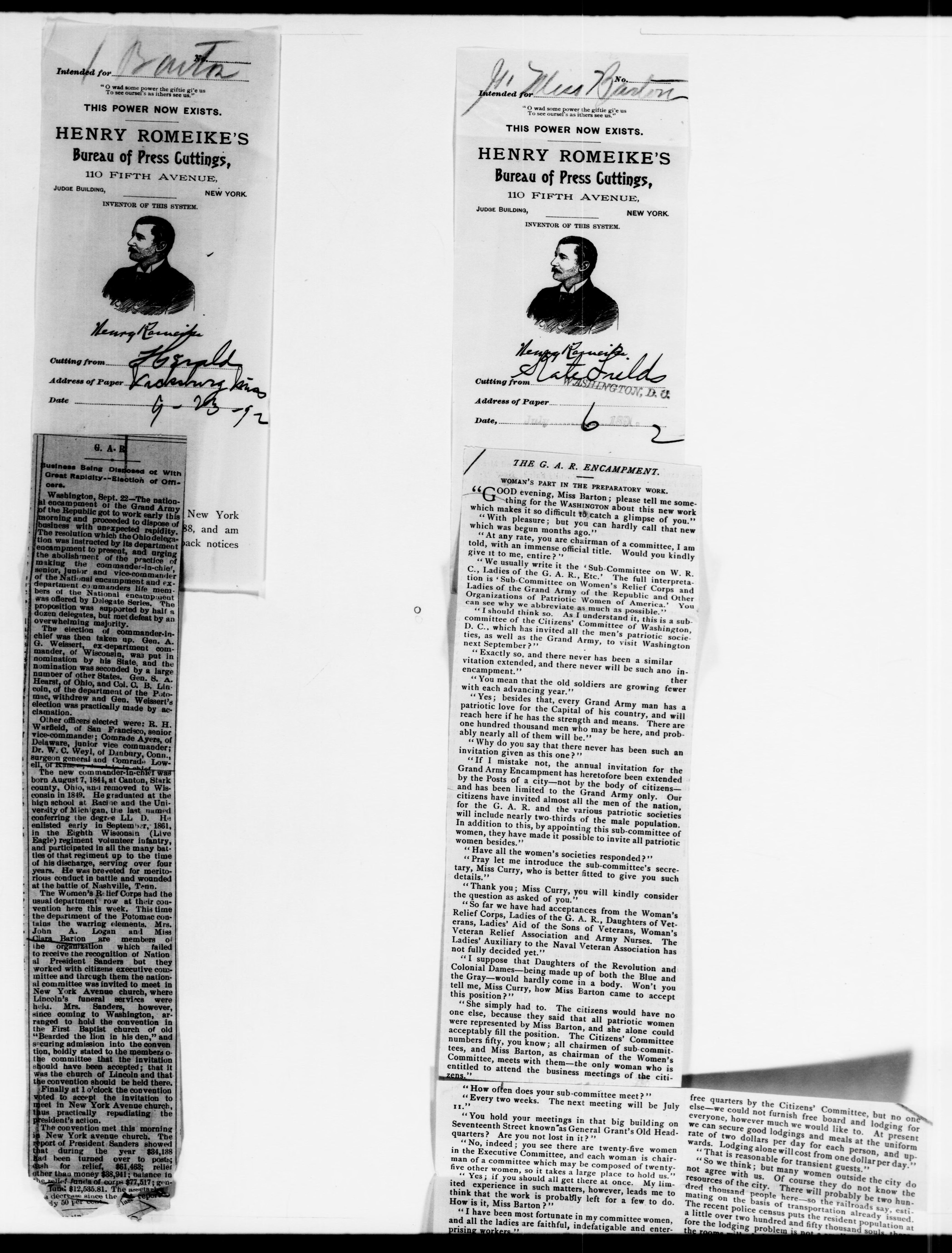 Scanned image of the current content page