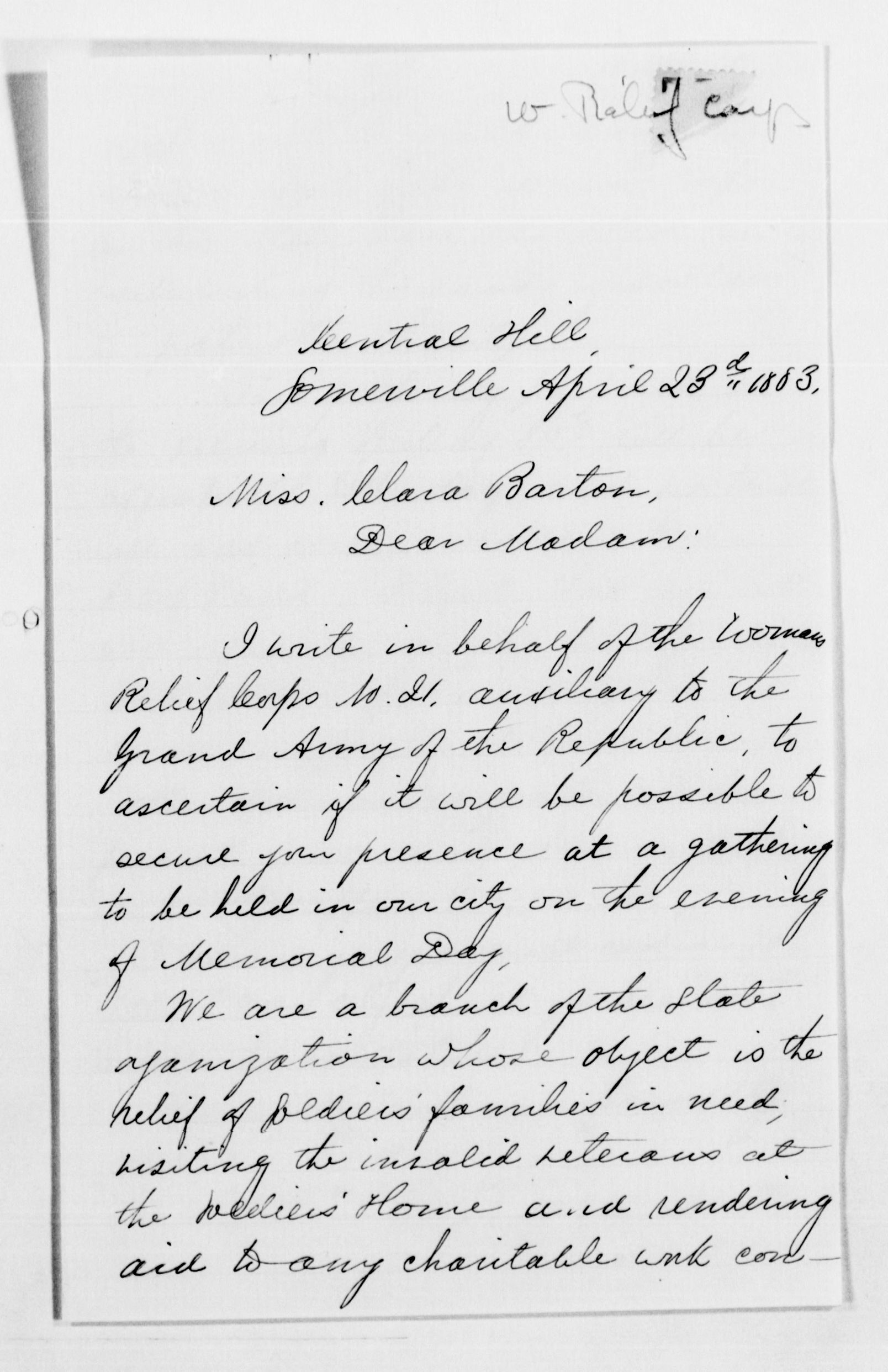 Scanned image of the current content page