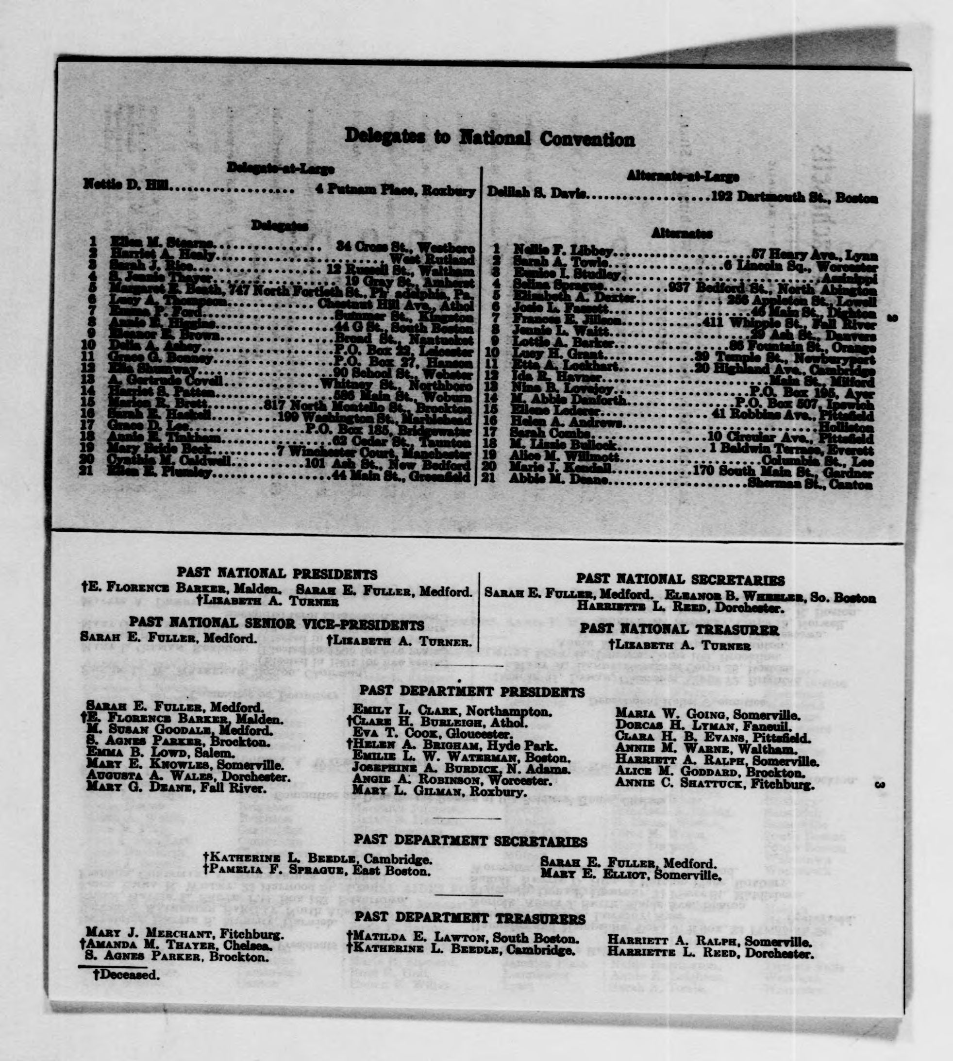 Scanned image of the current content page