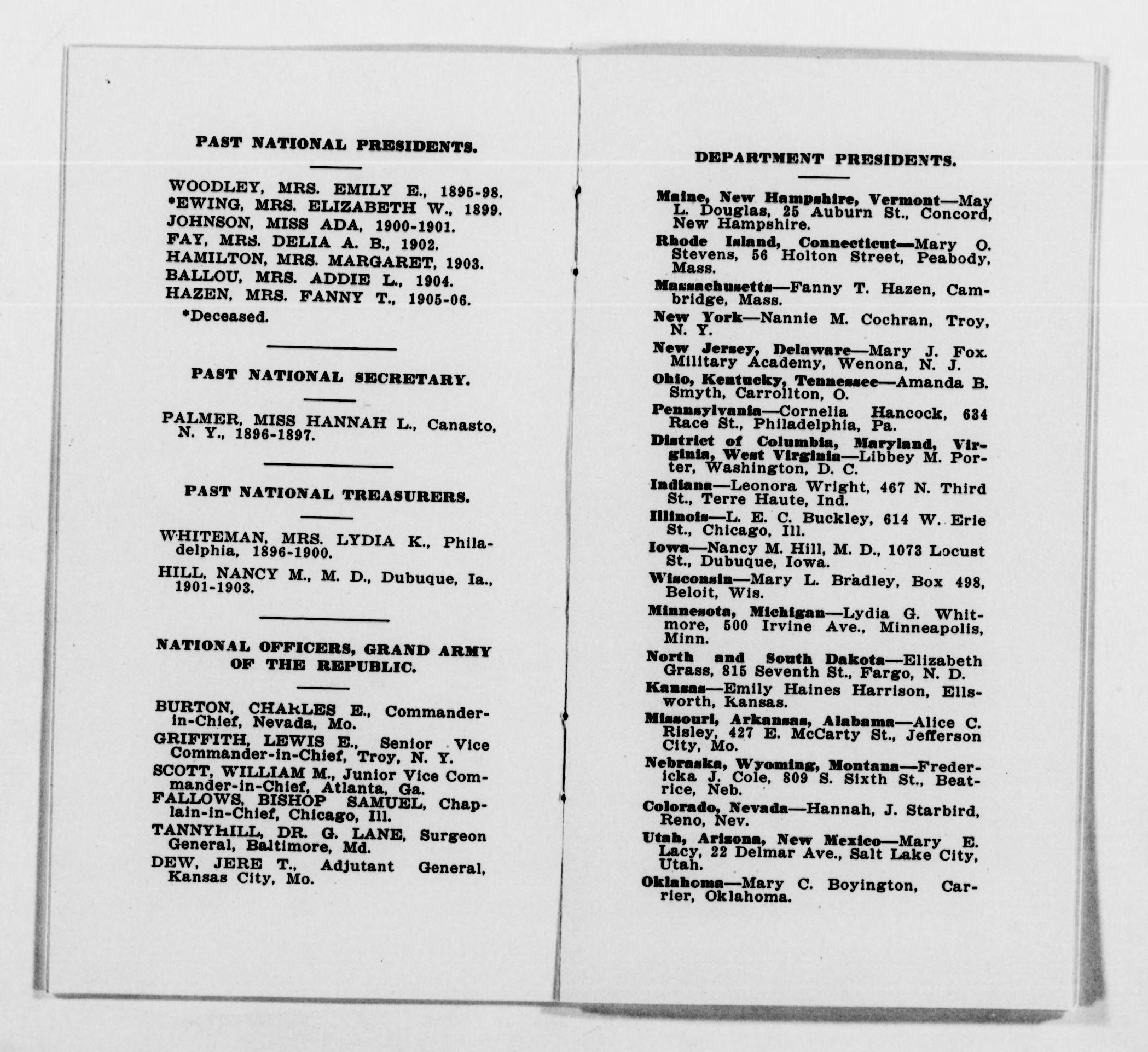 Scanned image of the current content page