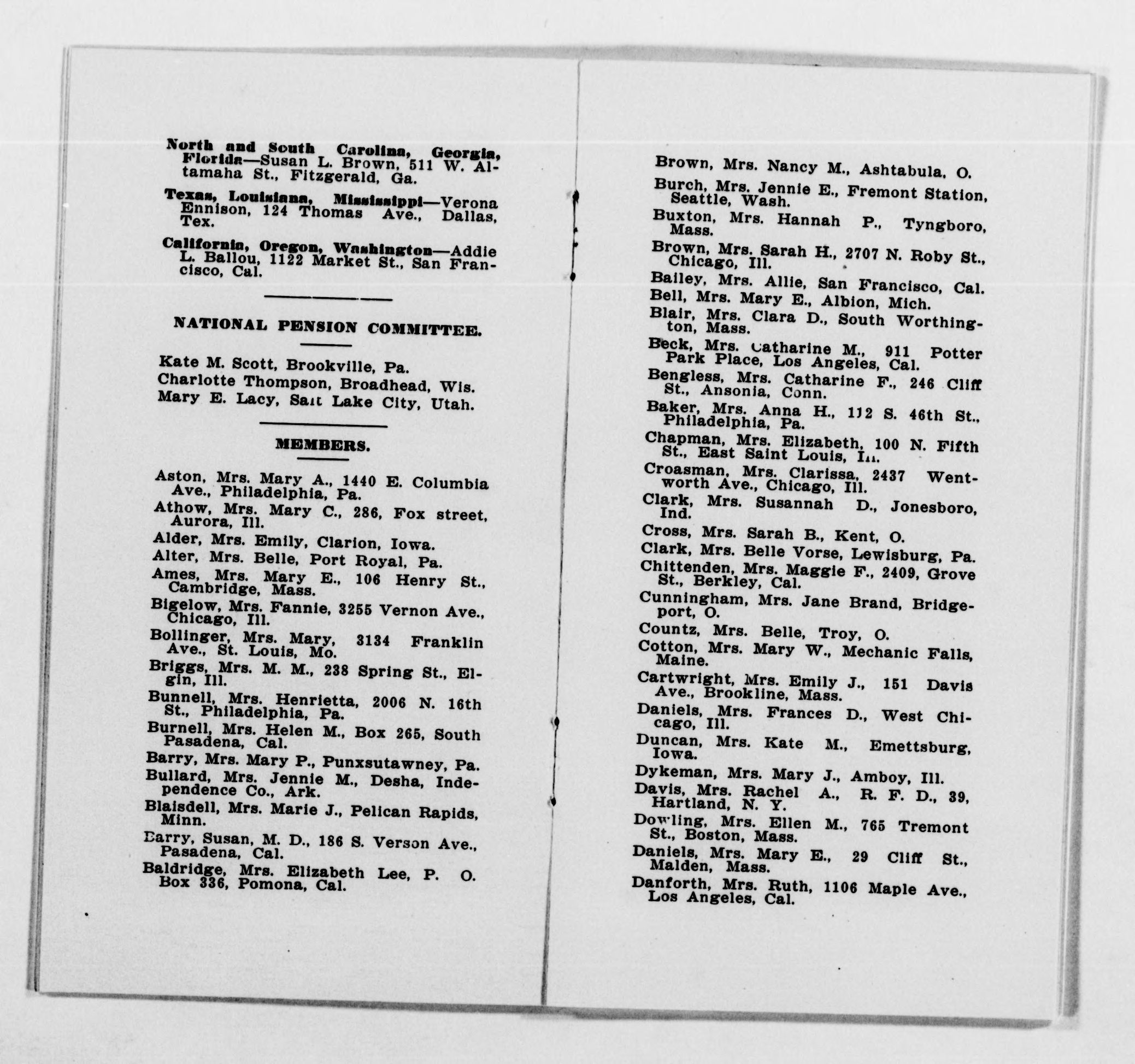 Scanned image of the current content page