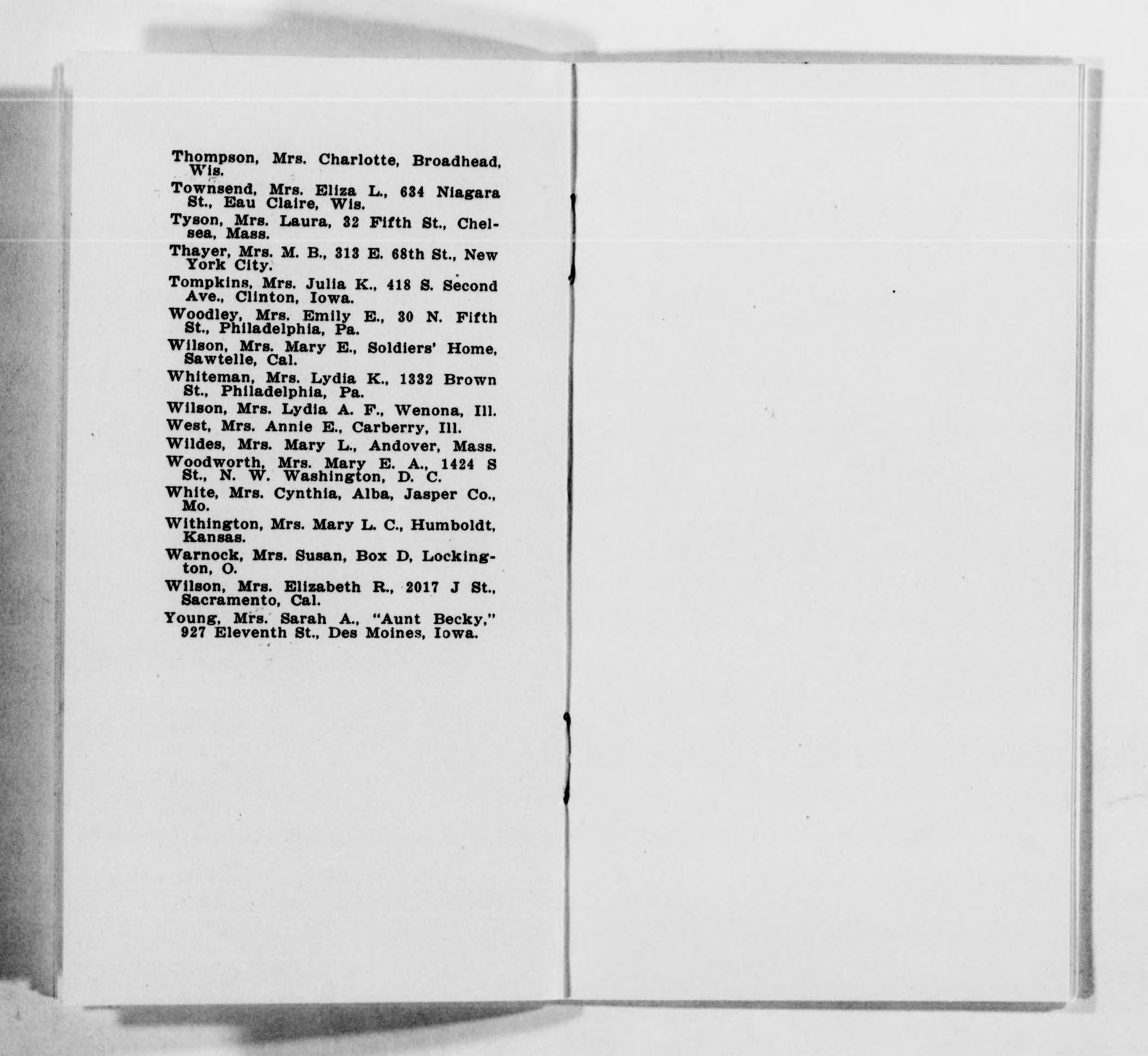 Scanned image of the current content page