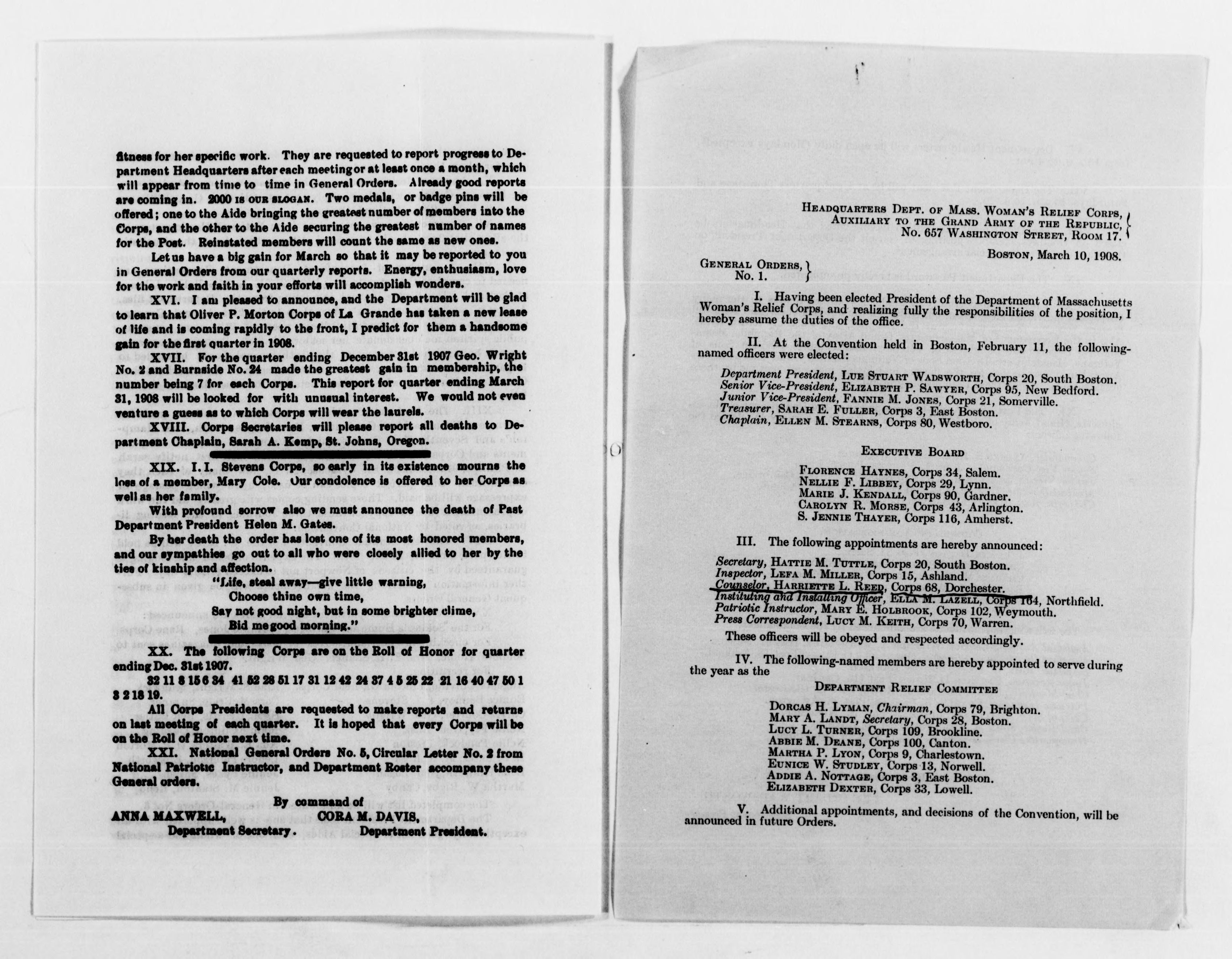 Scanned image of the current content page