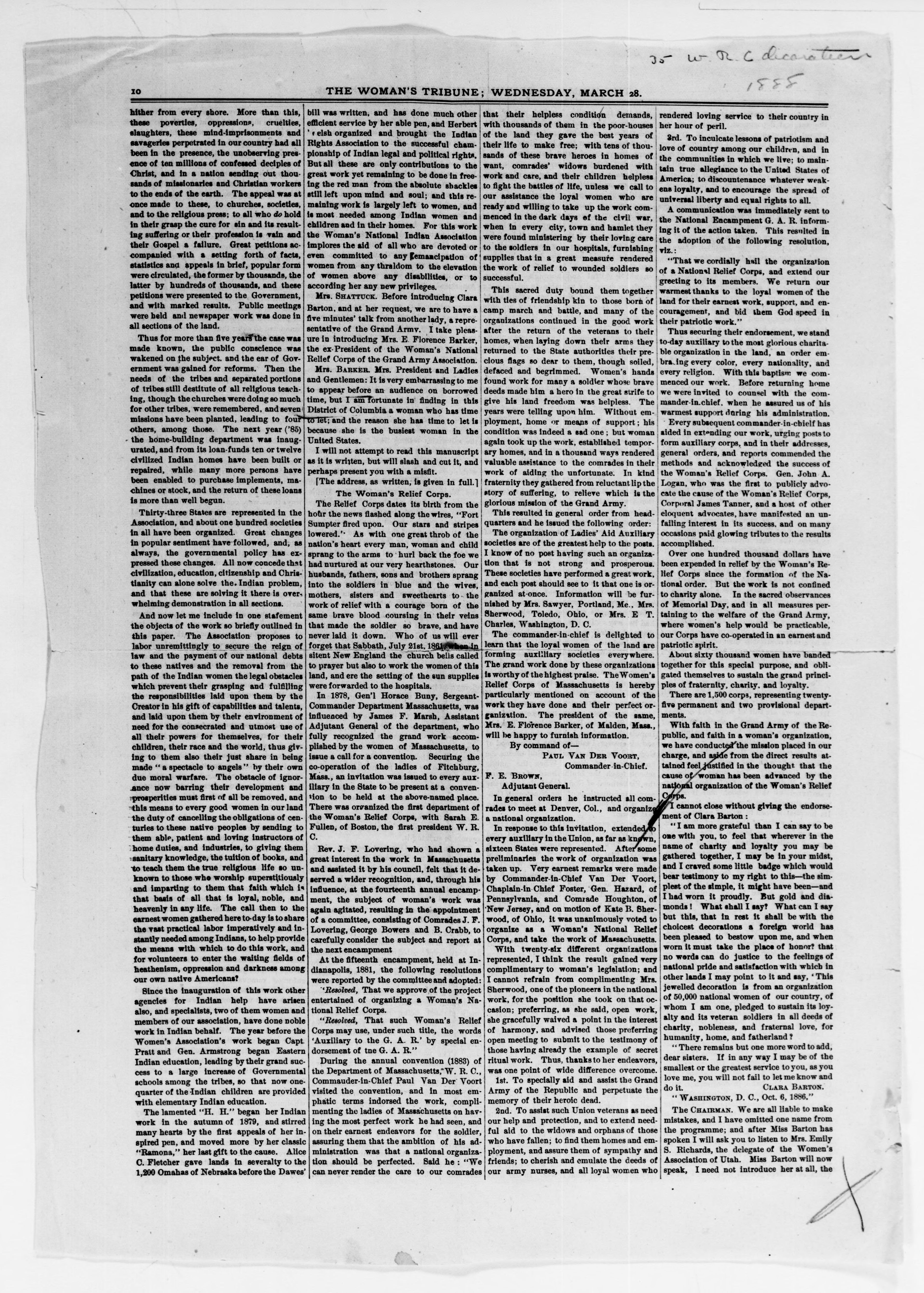 Scanned image of the current content page