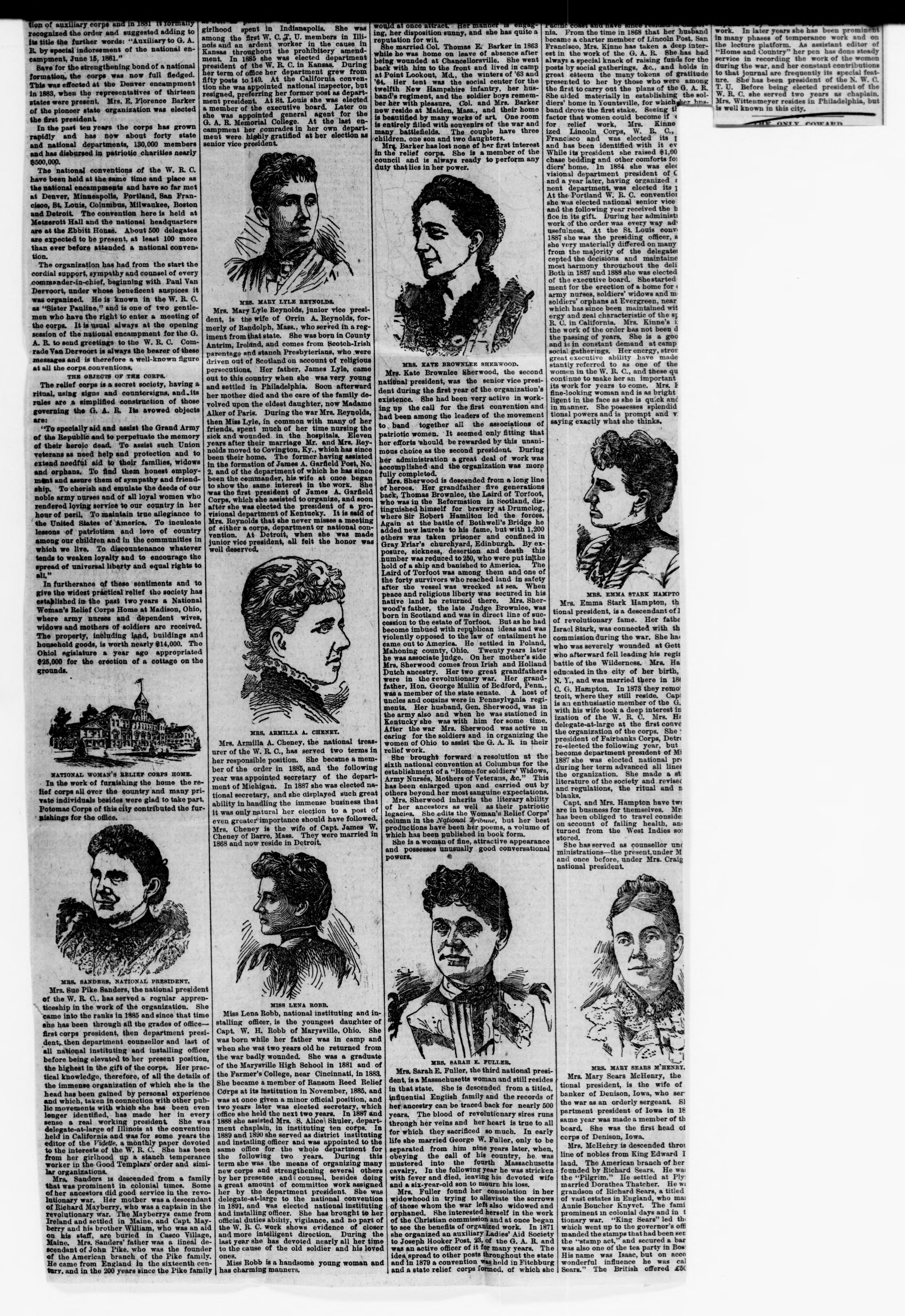 Scanned image of the current content page