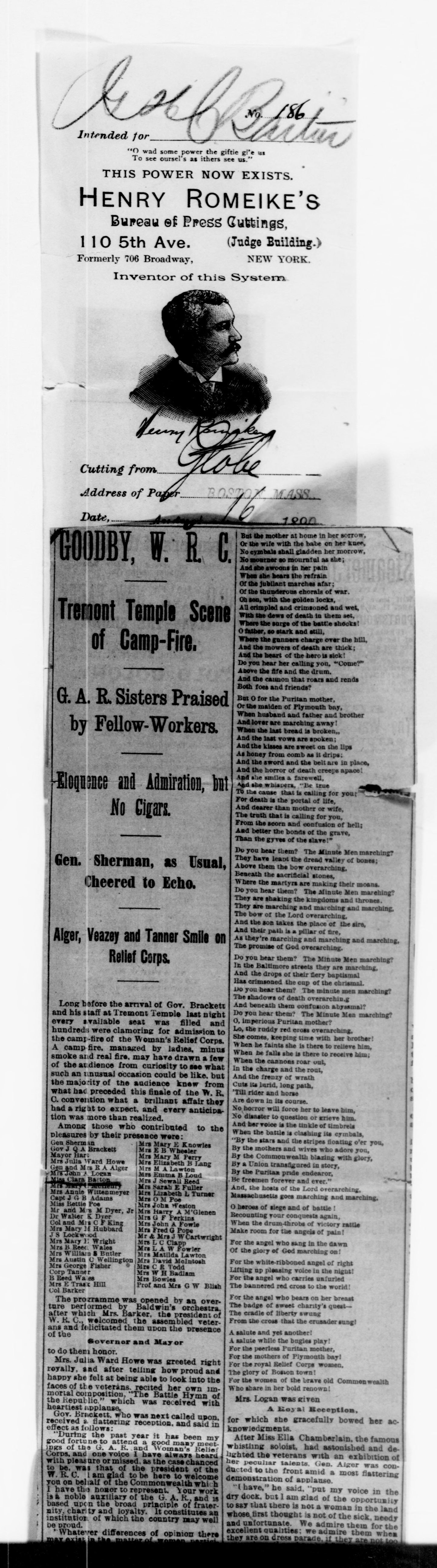 Scanned image of the current content page