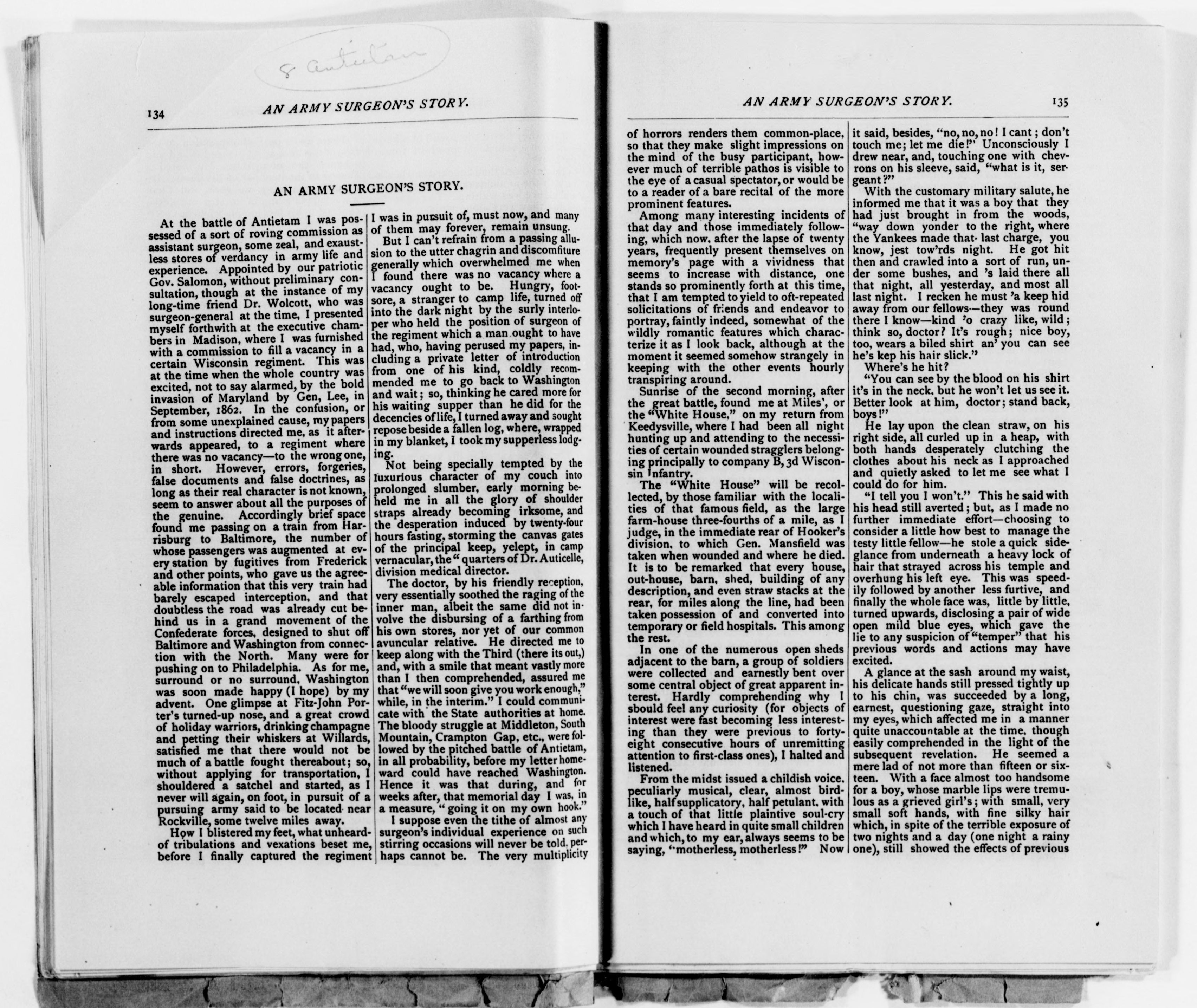 Scanned image of the current content page