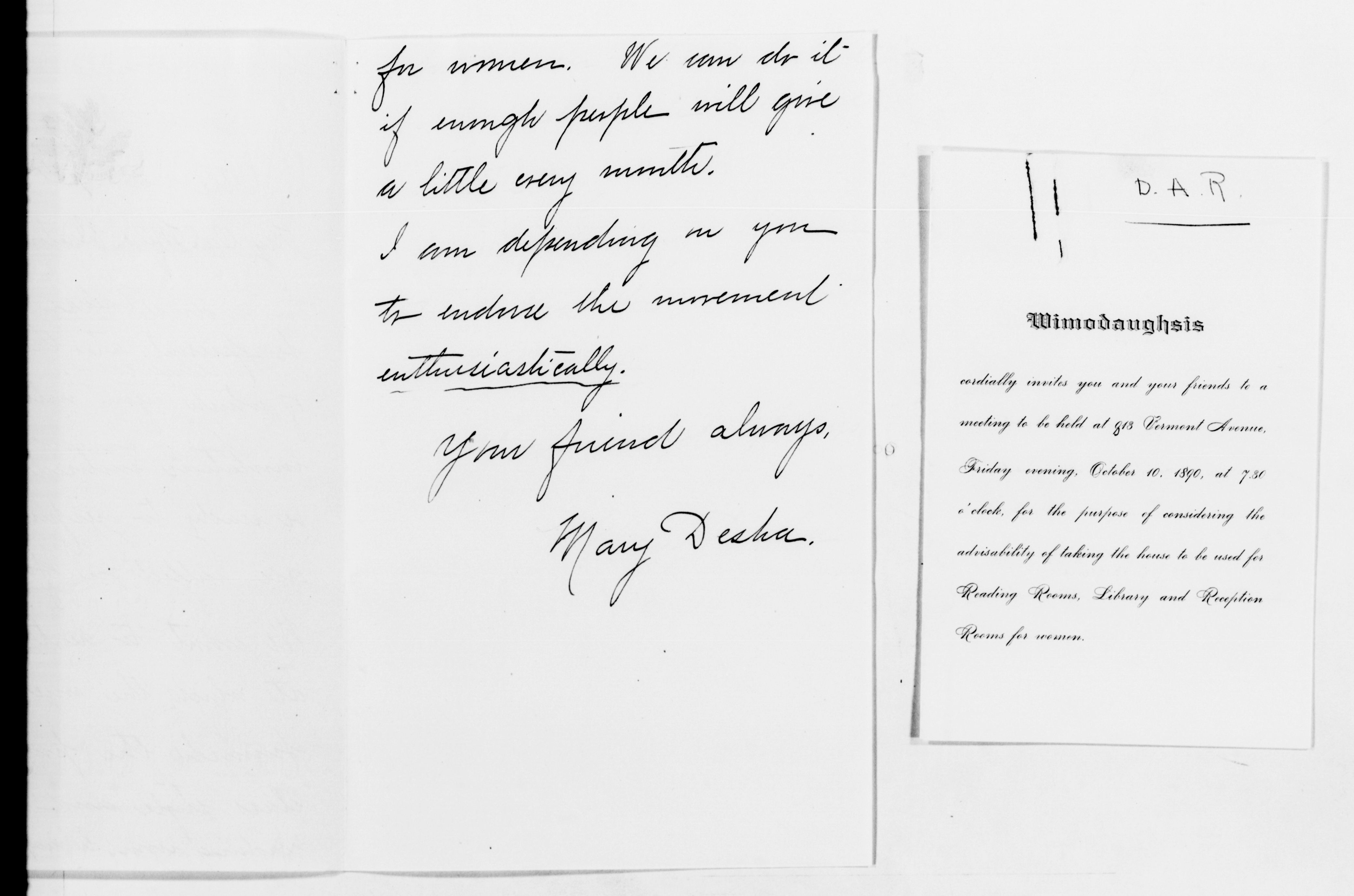 Scanned image of the current content page