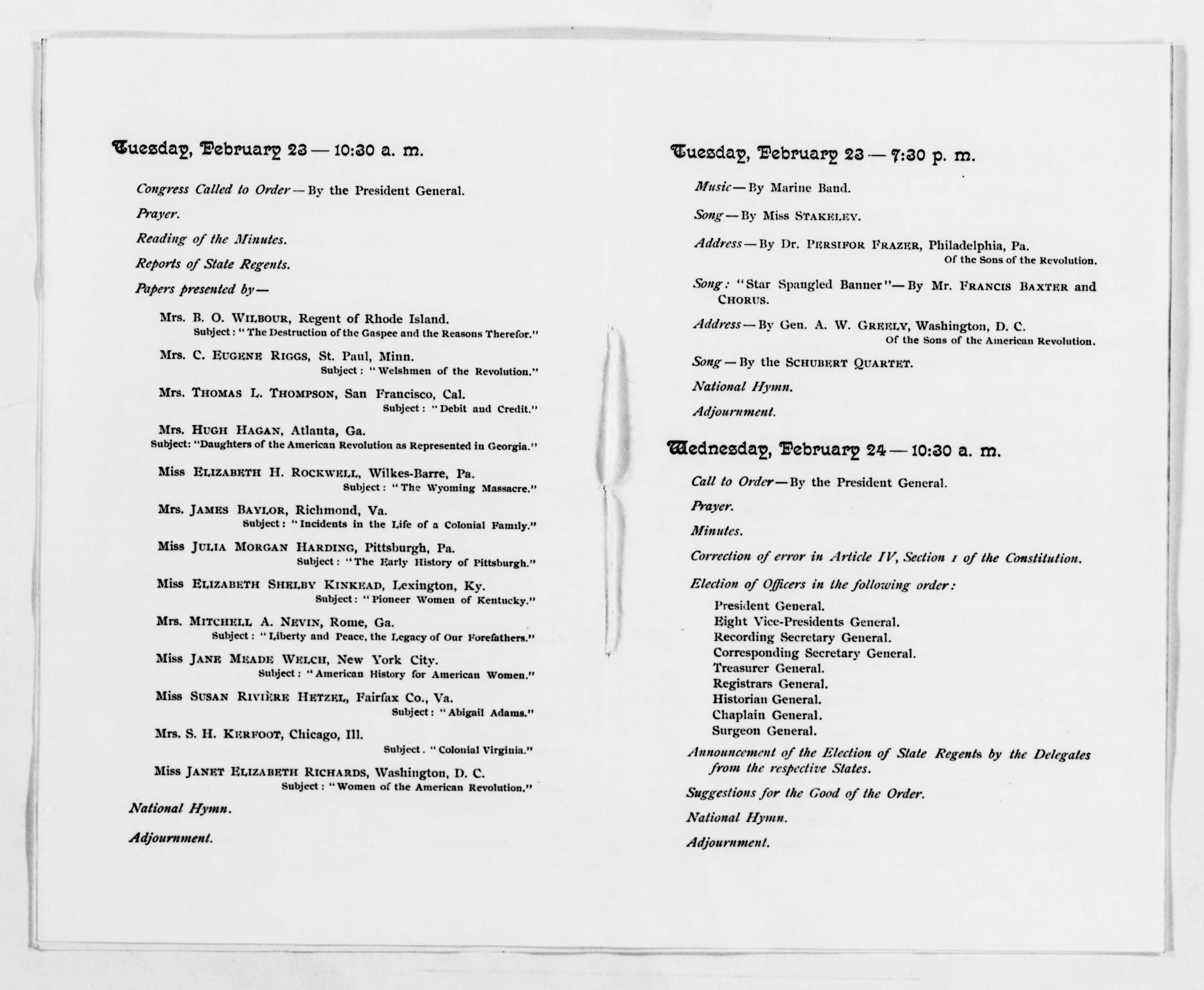 Scanned image of the current content page