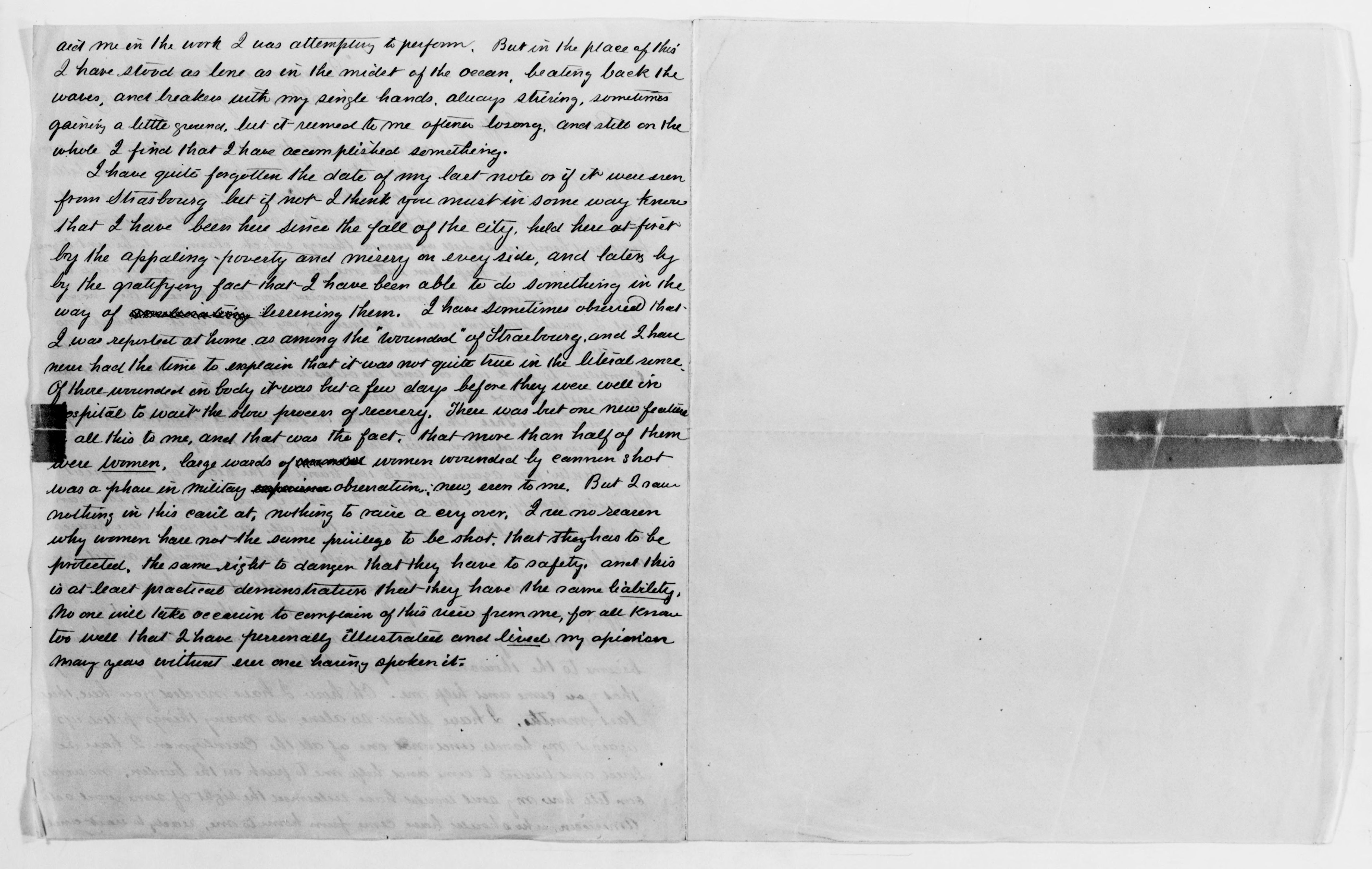 Scanned image of the current content page