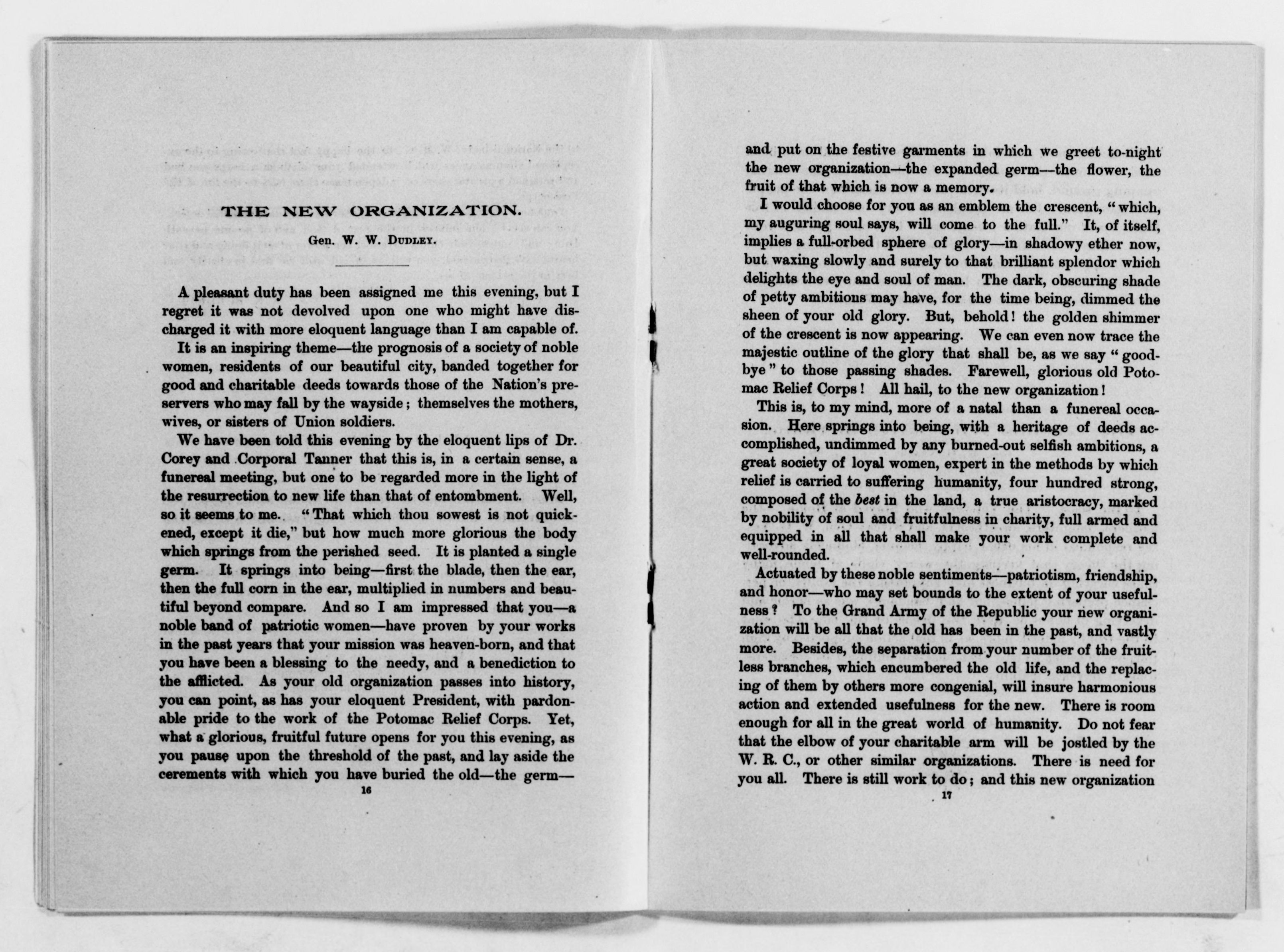 Scanned image of the current content page