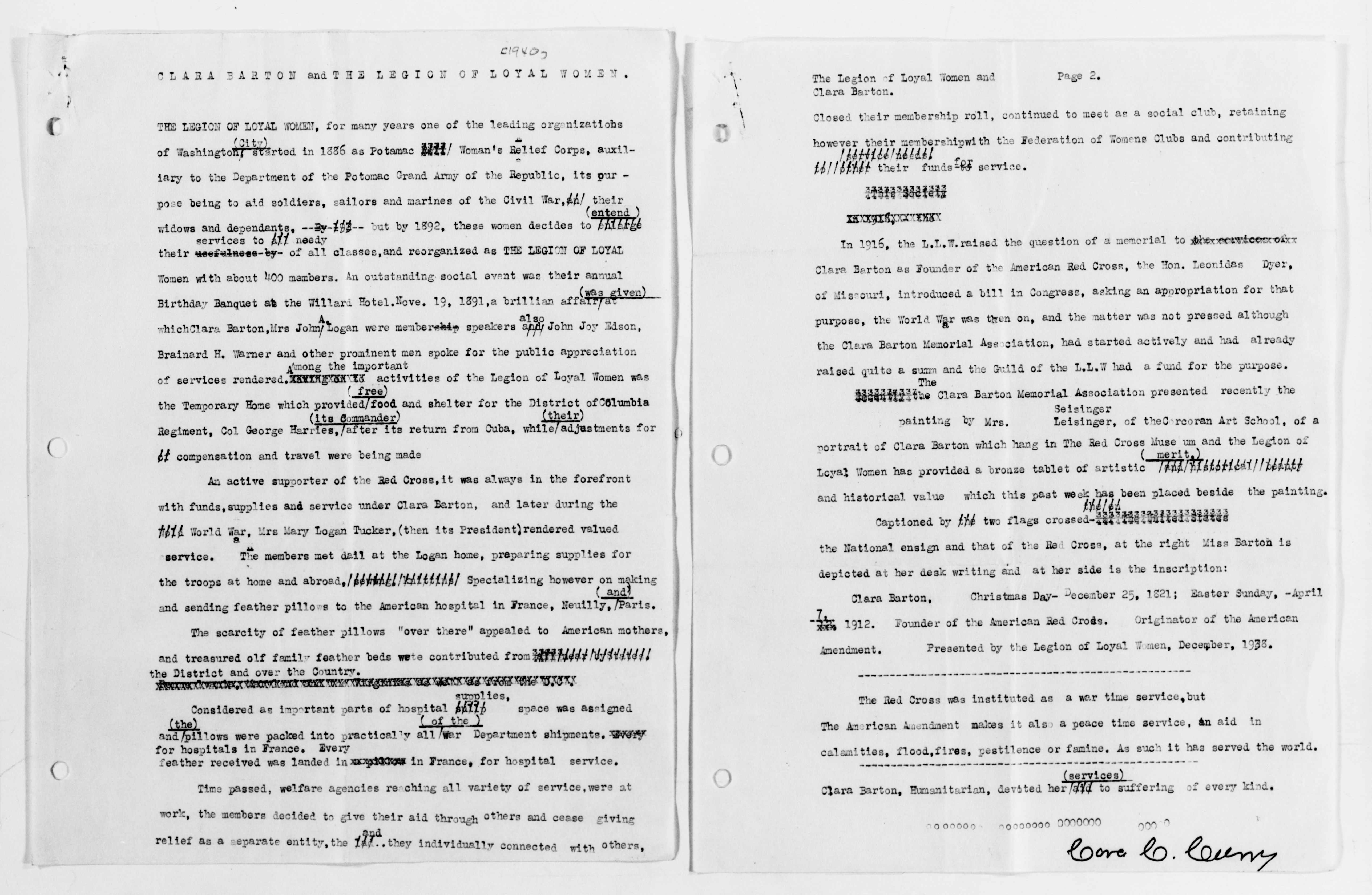 Scanned image of the current content page