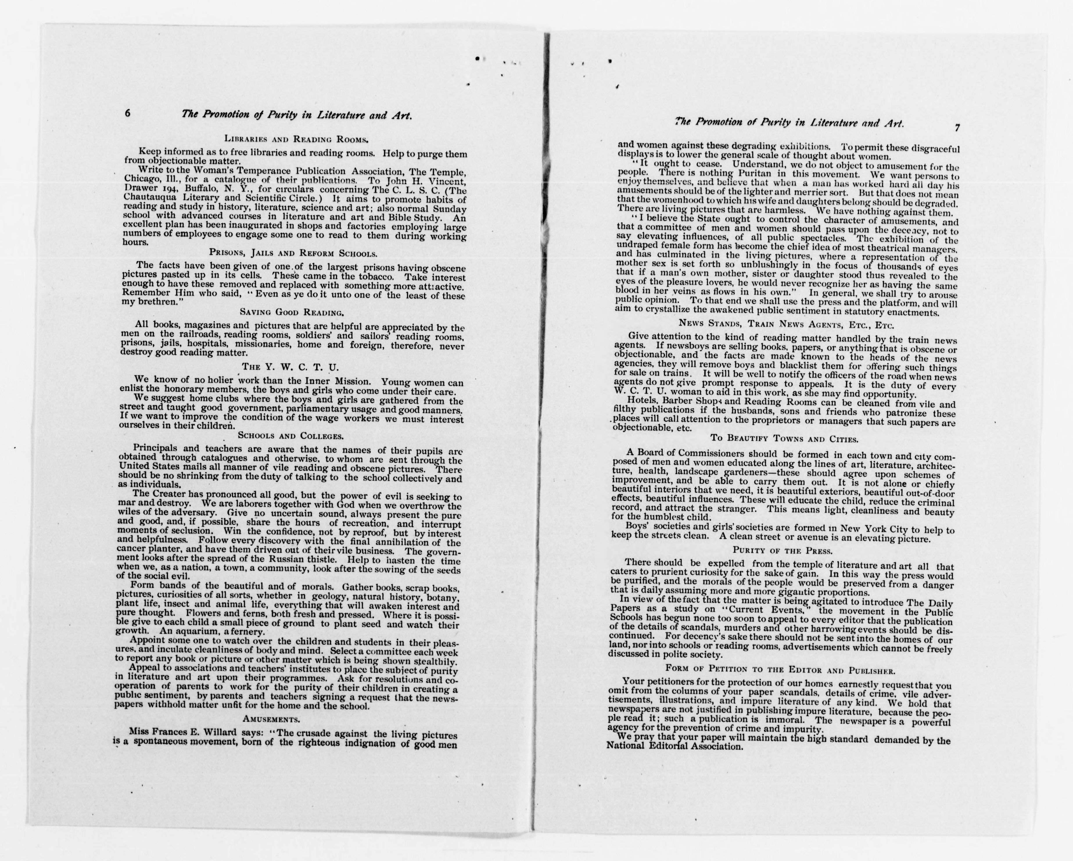 Scanned image of the current content page