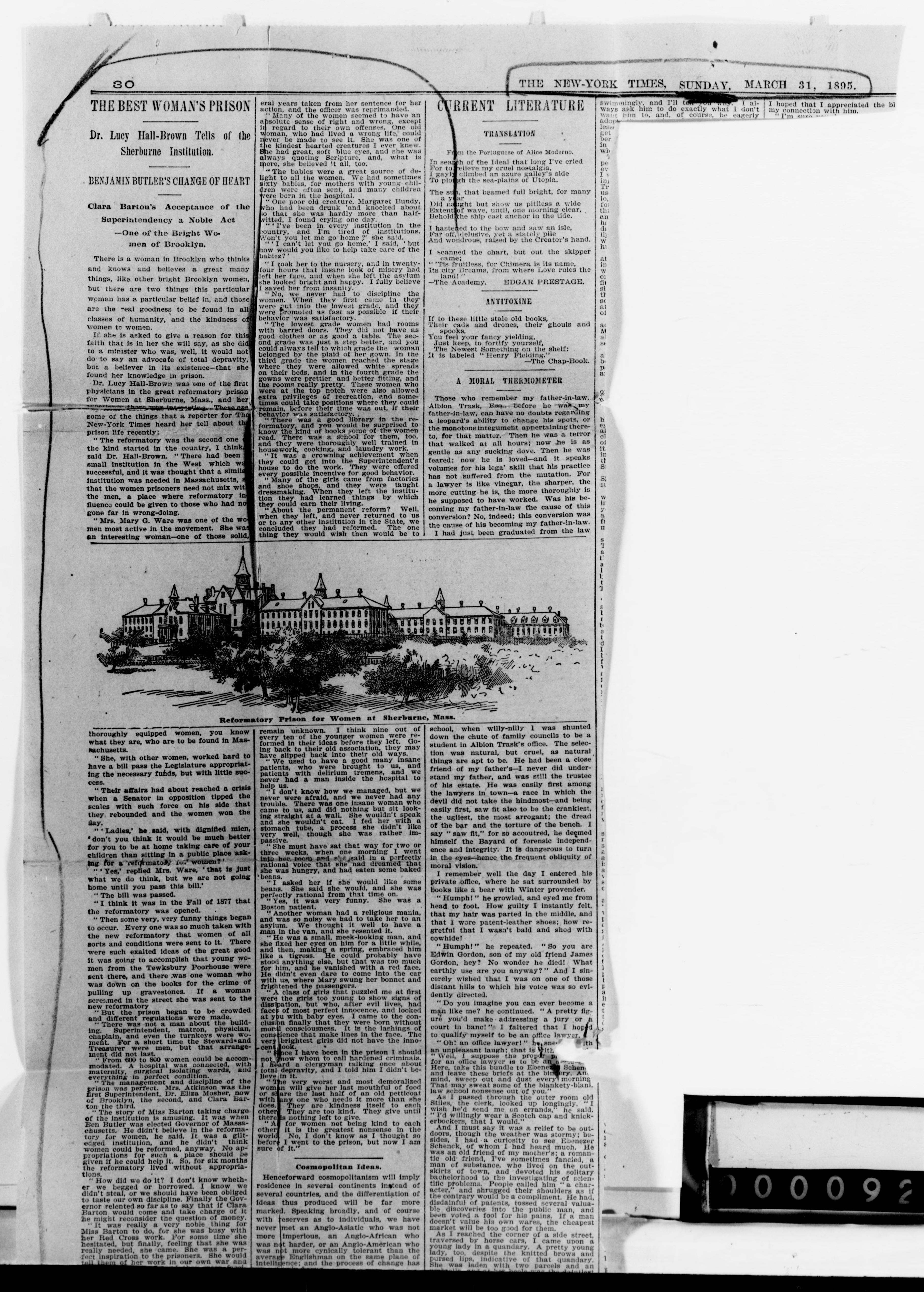 Scanned image of the current content page