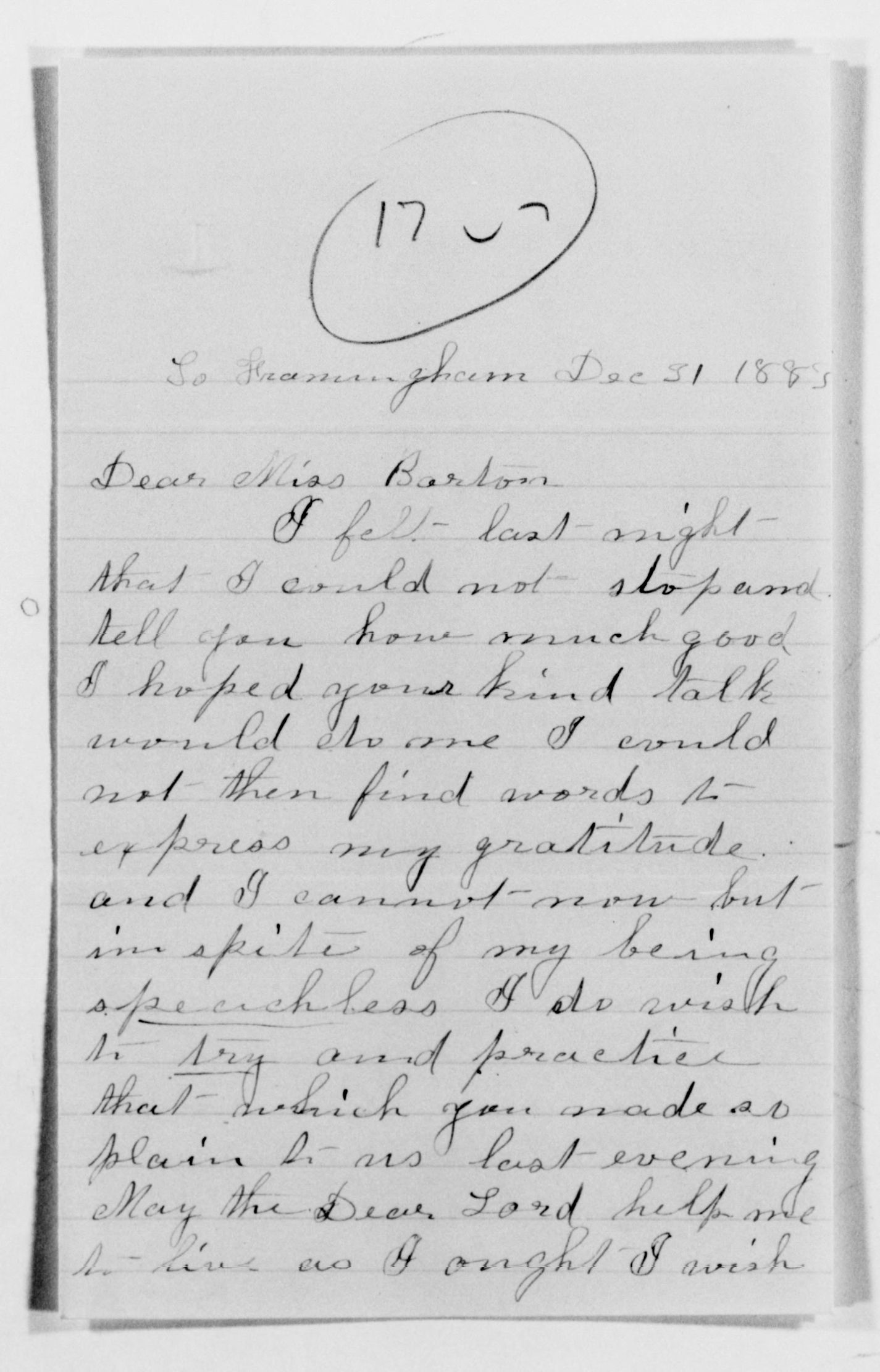 Scanned image of the current content page