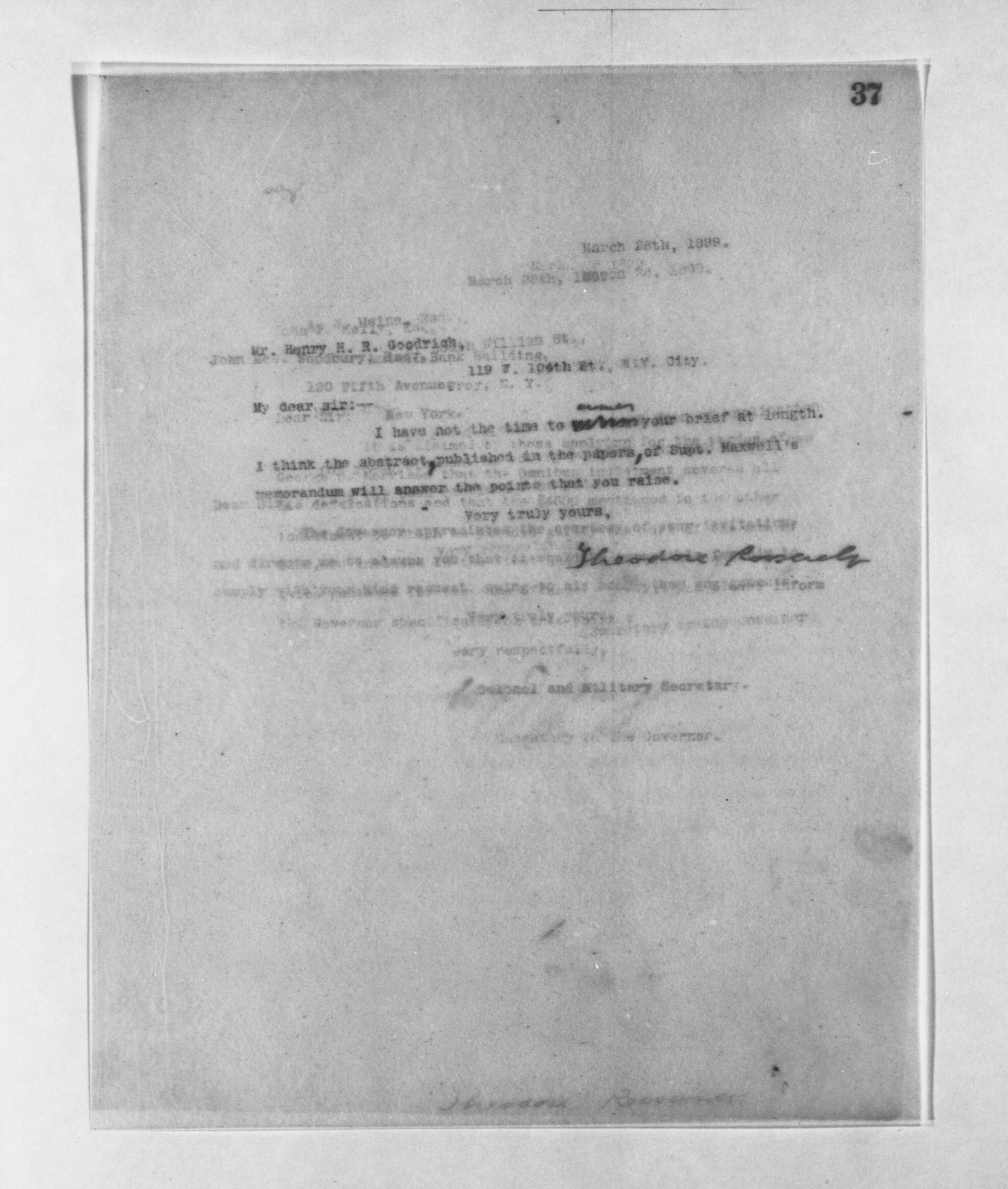 Scanned image of the current content page