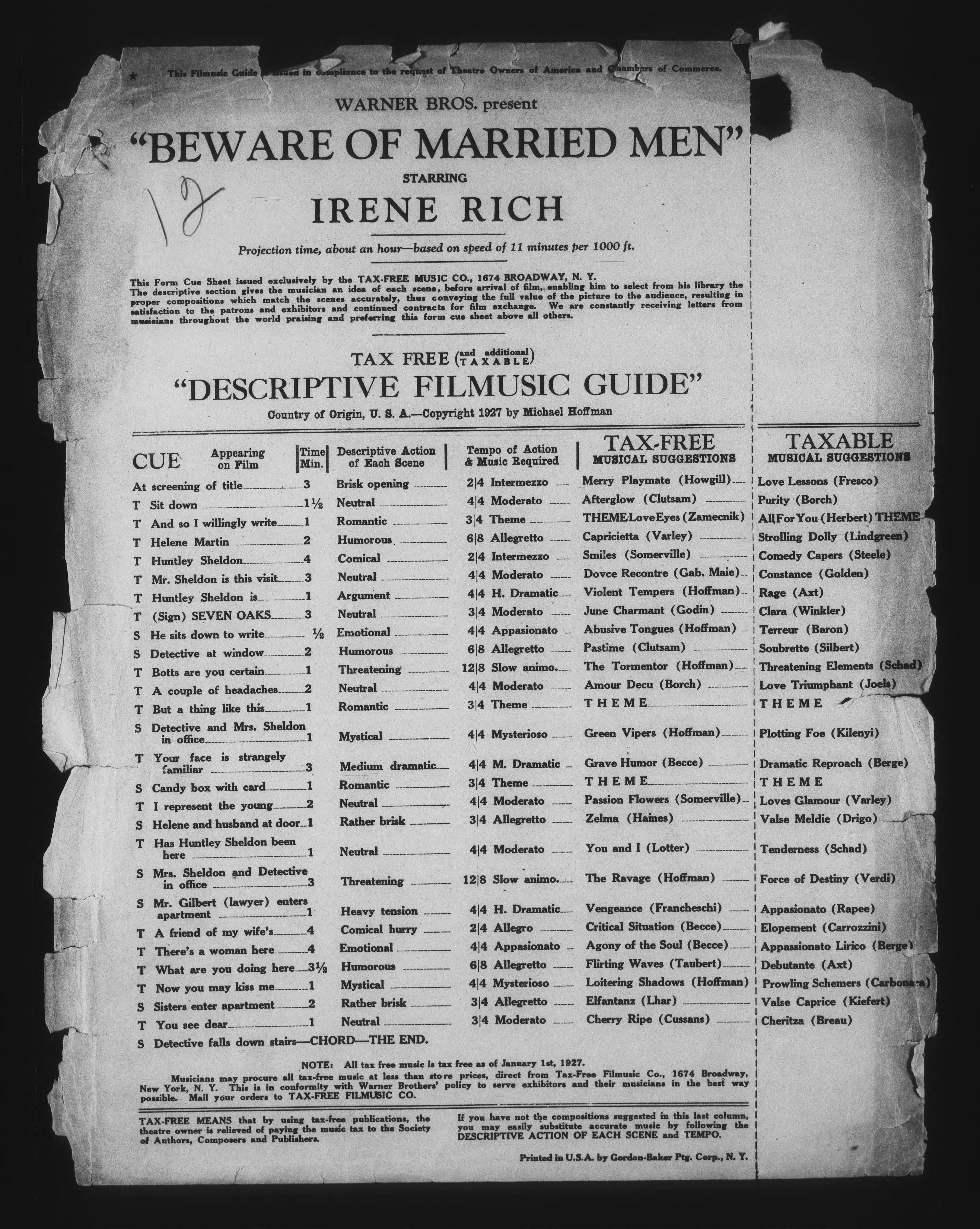 Scanned image of the current content page