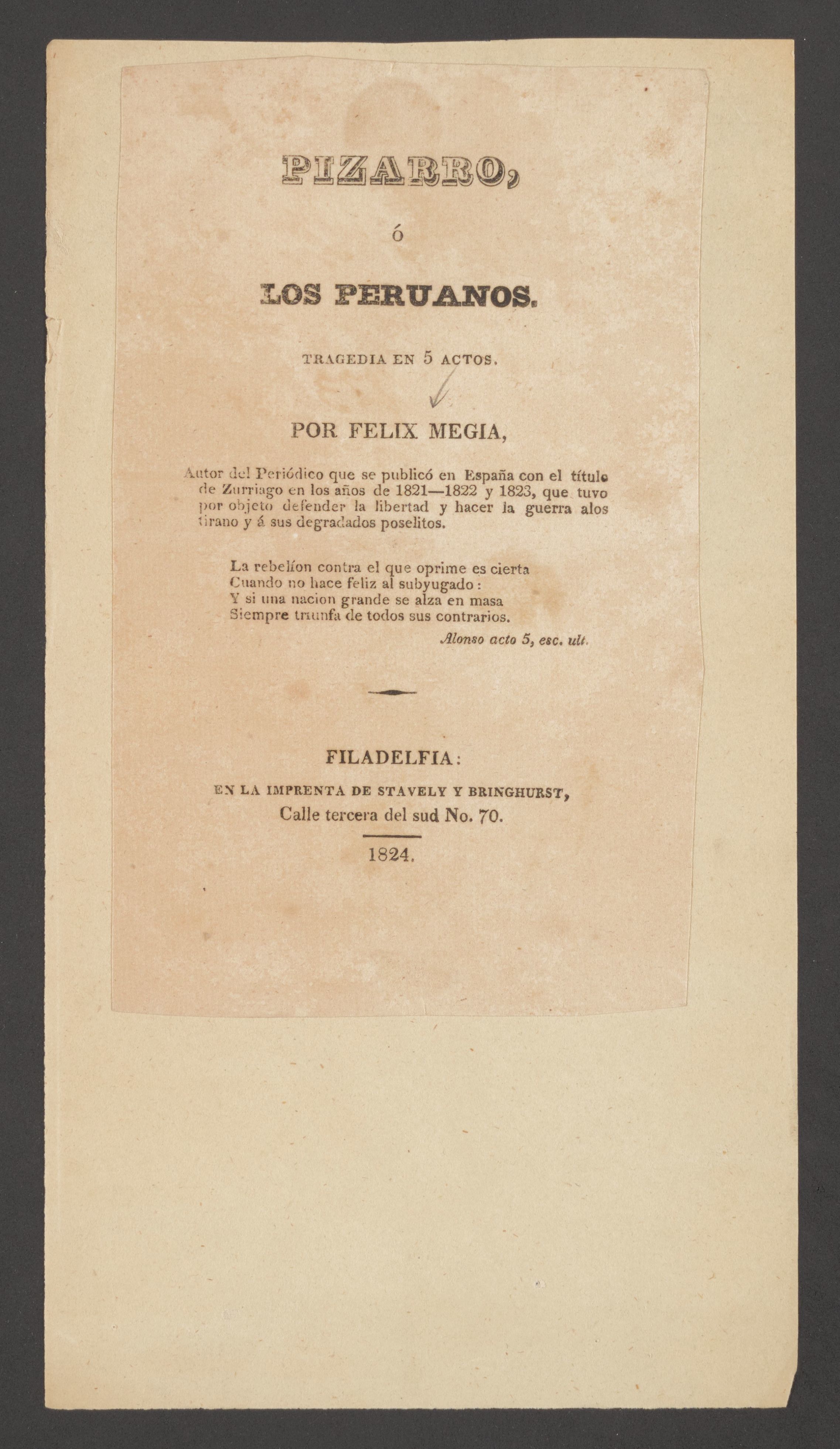 Scanned image of the current content page