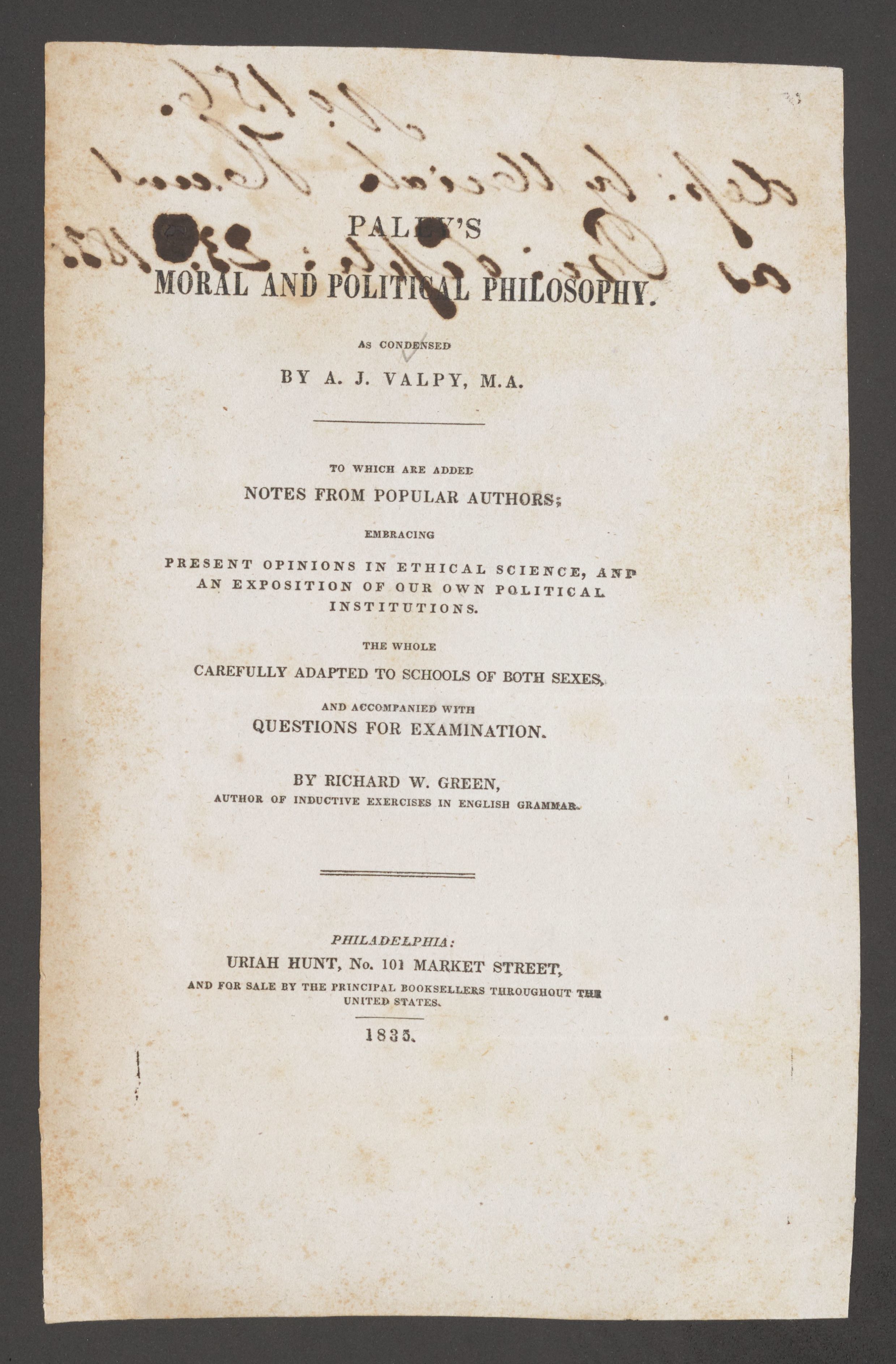 Scanned image of the current content page